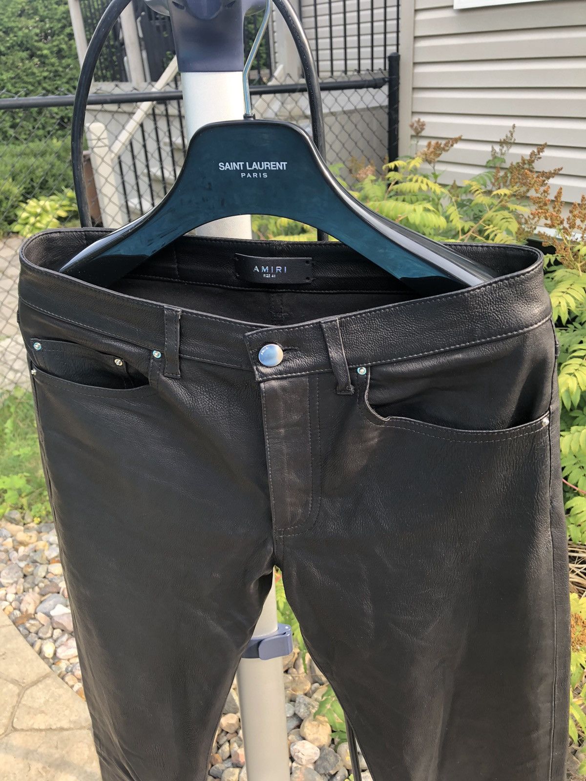 Amiri 4000$ Amiri Leather pants size 30 Size US 30 / EU 46 - 4 Thumbnail
