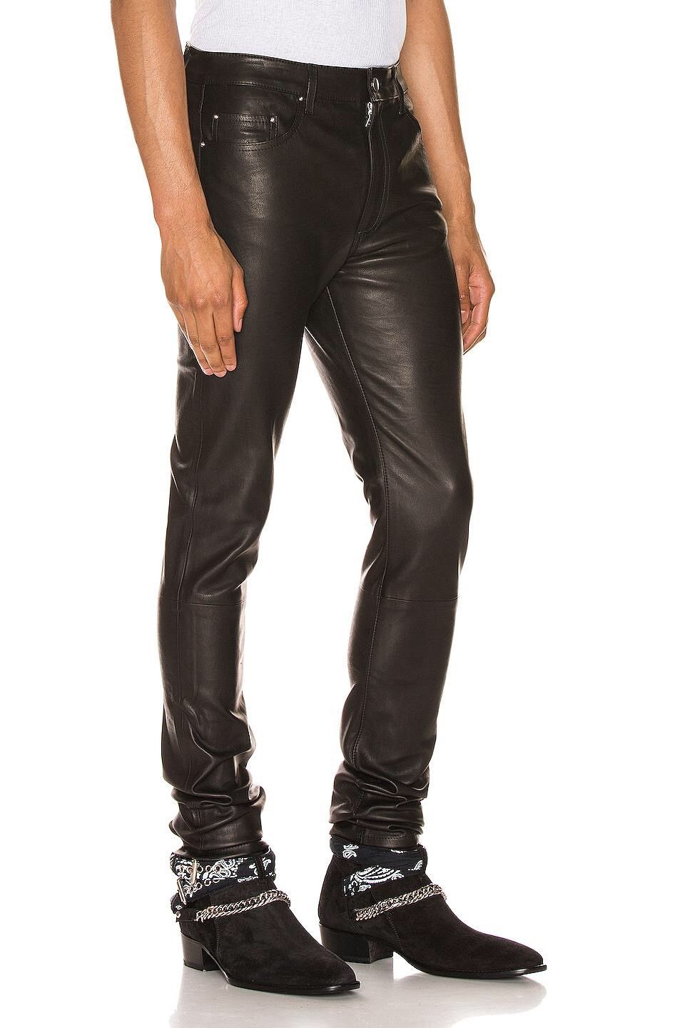 Amiri 4000$ Amiri Leather pants size 30 Size US 30 / EU 46 - 14 Thumbnail