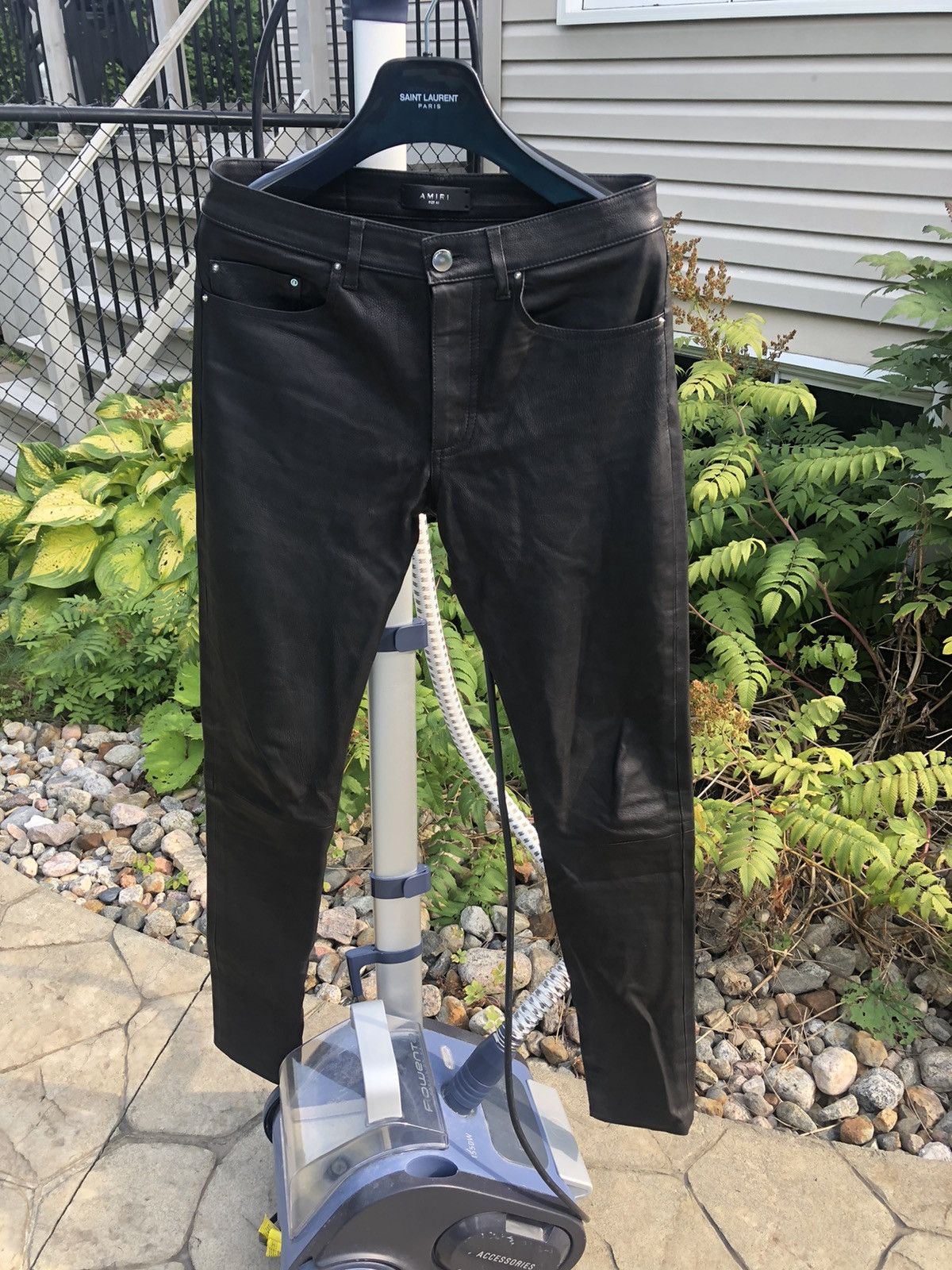 Amiri 4000$ Amiri Leather pants size 30 Size US 30 / EU 46 - 2 Thumbnail