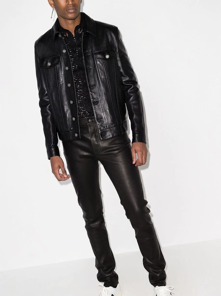 Amiri 4000$ Amiri Leather pants size 30 Size US 30 / EU 46 - 21 Thumbnail