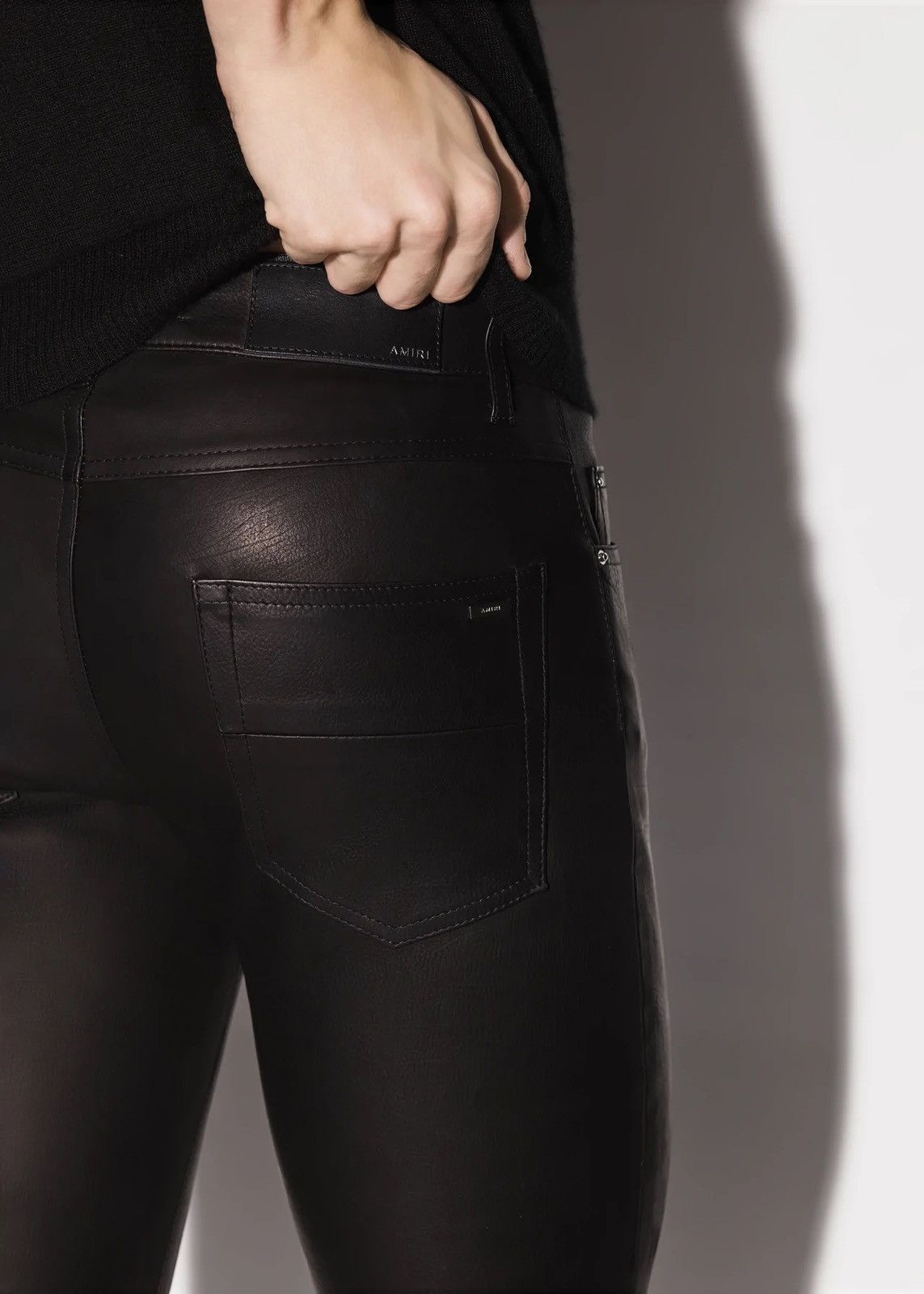 Amiri 4000$ Amiri Leather pants size 30 Size US 30 / EU 46 - 15 Thumbnail