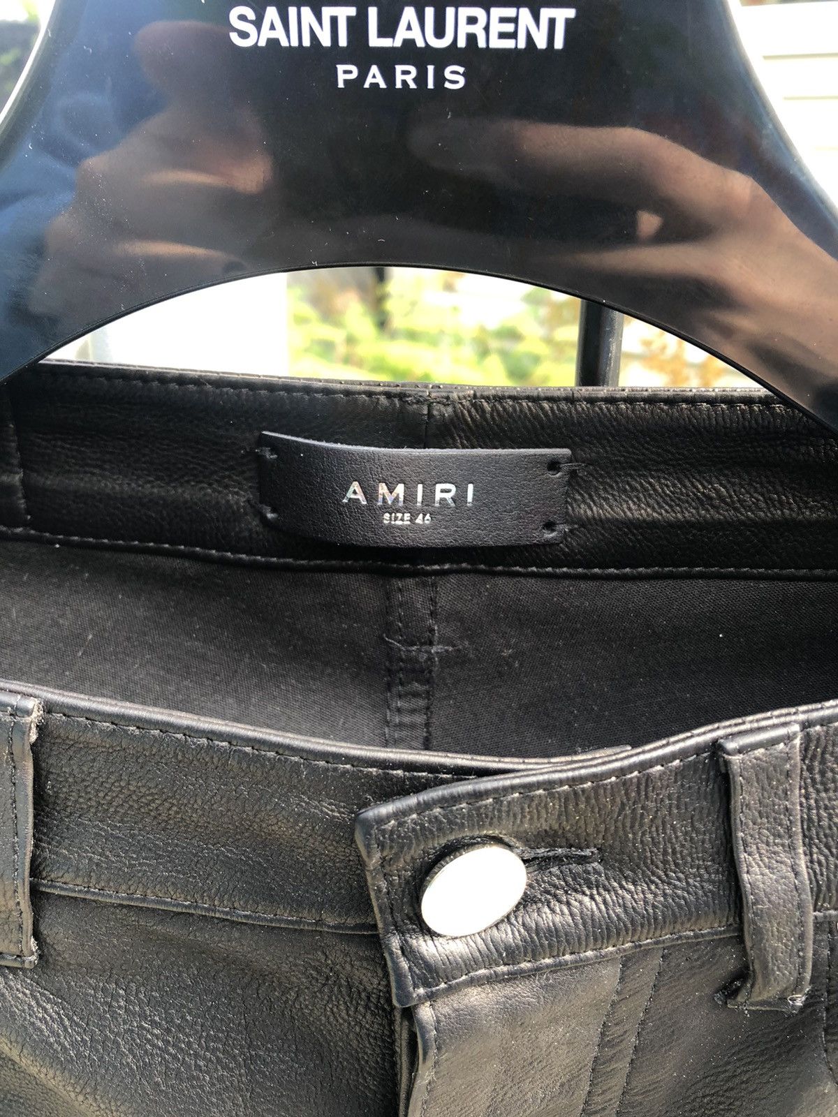 Amiri 4000$ Amiri Leather pants size 30 Size US 30 / EU 46 - 6 Thumbnail