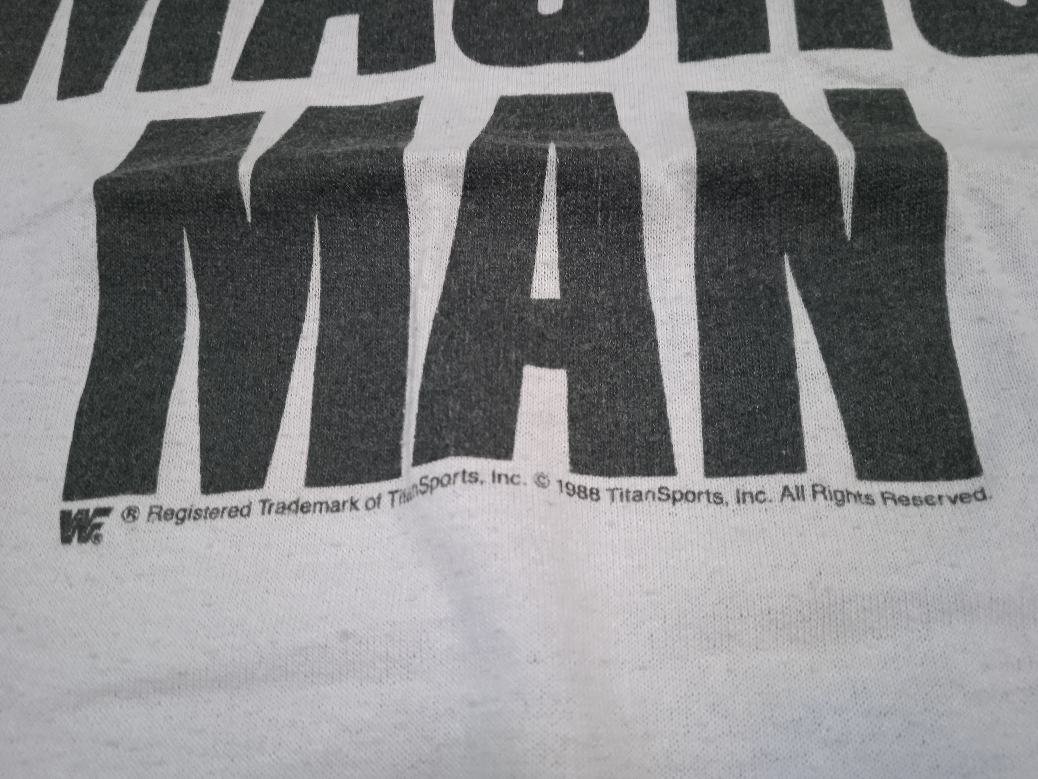 Vintage Vintage 80s WWF Macho Man Randy Savage T-Shirt Size US M / EU 48-50 / 2 - 3 Thumbnail
