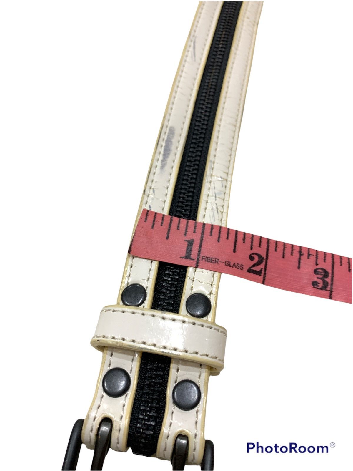 Japanese Brand SEGMENT RUPERT BONDAGE LEATHER BELT ZIPPER Size 32 - 4 Thumbnail