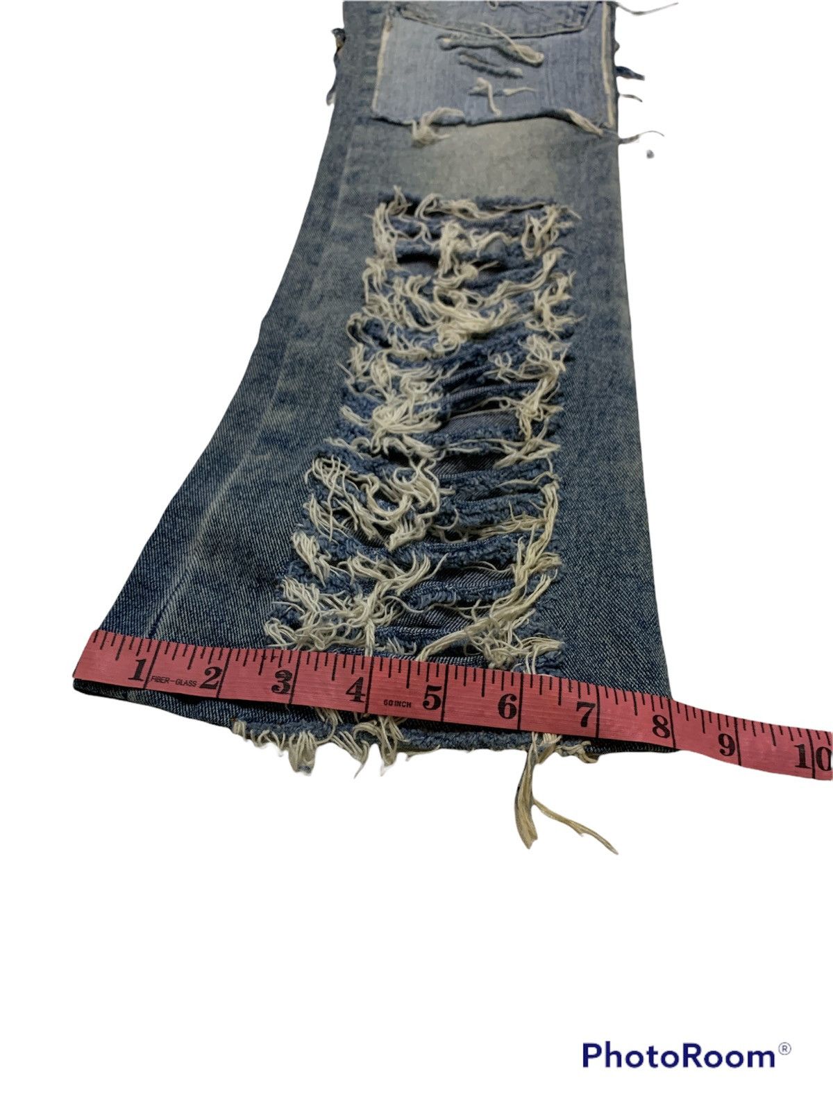 Japanese Brand MARAXIA DISTRESSED SASHIKO BORO PATCHES JEANS Size US 28 / EU 44 - 4 Thumbnail