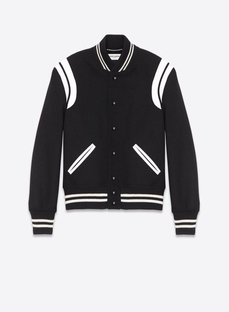 Hedi Slimane × Saint Laurent Paris Saint Laurent X Hedi slimane teddy bomber black jacket Size US S / EU 44-46 / 1 - 15 Thumbnail