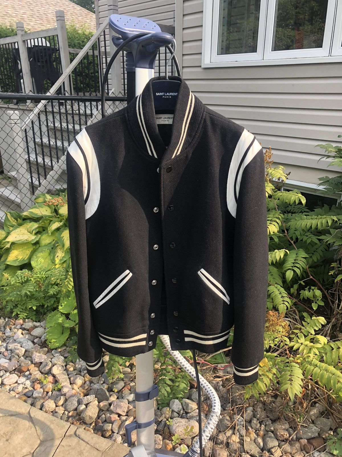 Hedi Slimane × Saint Laurent Paris Saint Laurent X Hedi slimane teddy bomber black jacket Size US S / EU 44-46 / 1 - 4 Thumbnail