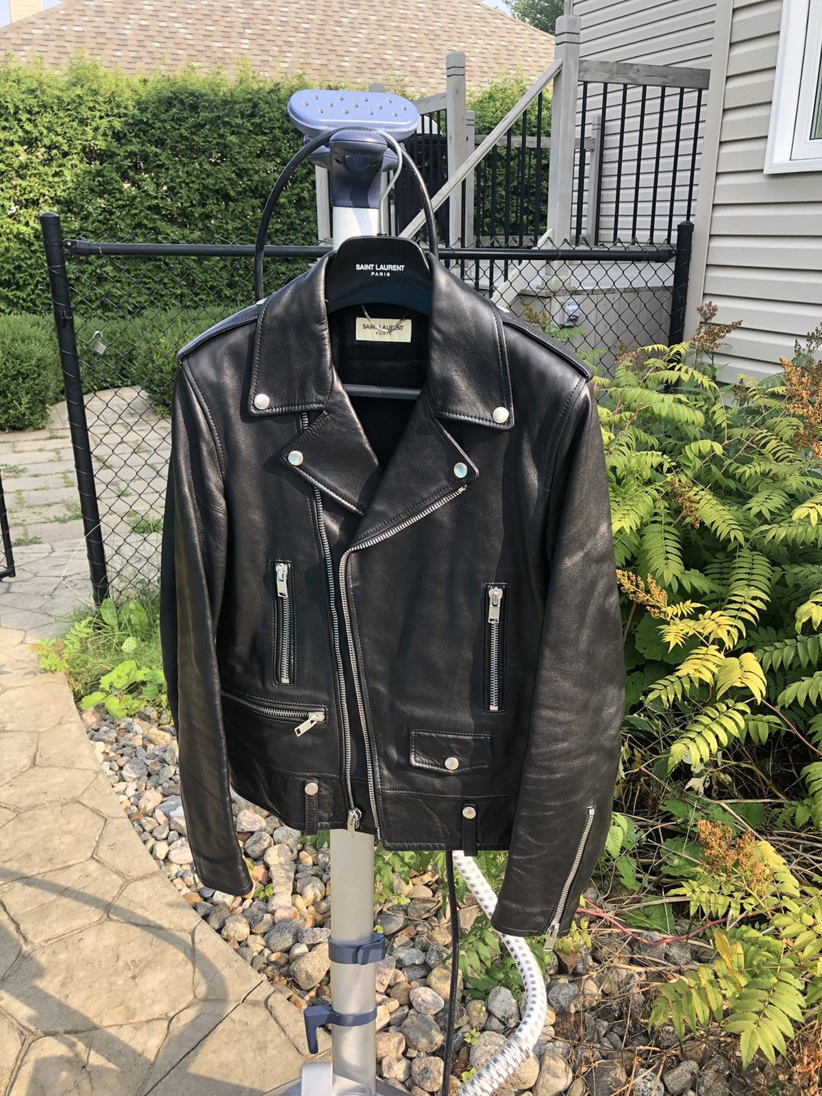 Hedi Slimane × Saint Laurent Paris Saint Laurent X Hedi Slimane L01 Leather jacket size 46 Size US S / EU 44-46 / 1 - 2 Thumbnail