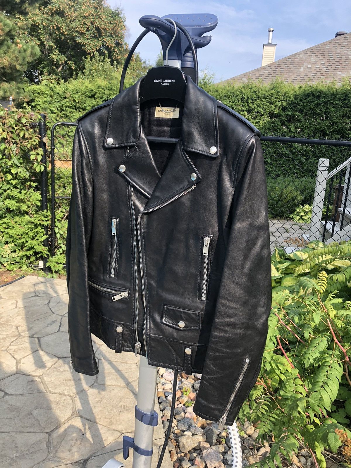 Hedi Slimane × Saint Laurent Paris Saint Laurent X Hedi Slimane L01 Leather jacket size 46 Size US S / EU 44-46 / 1 - 4 Thumbnail