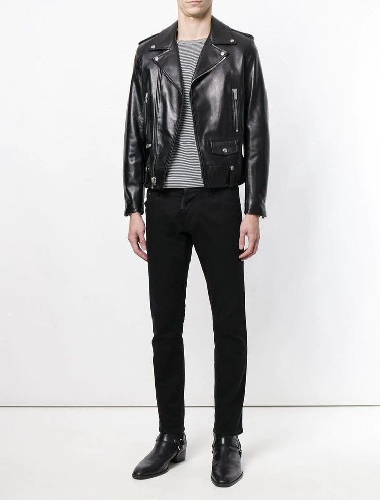 Hedi Slimane × Saint Laurent Paris Saint Laurent X Hedi Slimane L01 Leather jacket size 46 Size US S / EU 44-46 / 1 - 15 Thumbnail
