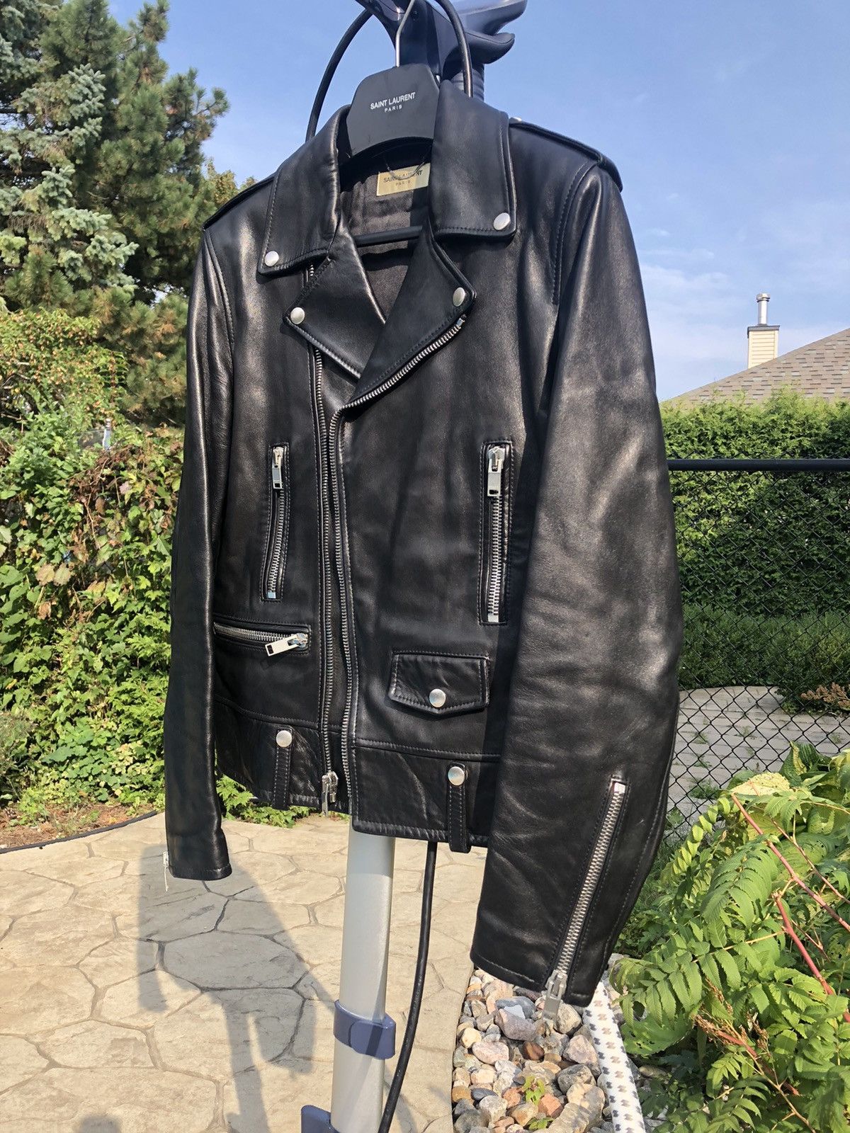 Hedi Slimane × Saint Laurent Paris Saint Laurent X Hedi Slimane L01 Leather jacket size 46 Size US S / EU 44-46 / 1 - 5 Thumbnail
