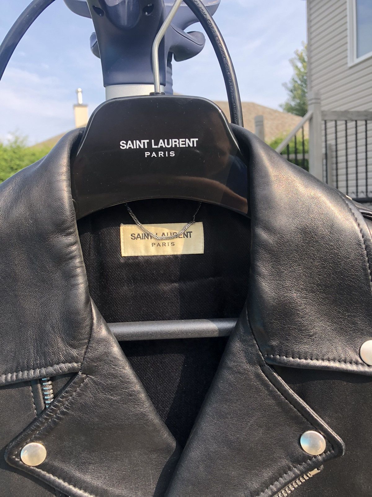 Hedi Slimane × Saint Laurent Paris Saint Laurent X Hedi Slimane L01 Leather jacket size 46 Size US S / EU 44-46 / 1 - 7 Thumbnail