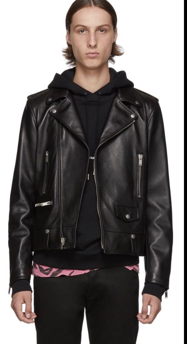 Hedi Slimane × Saint Laurent Paris Saint Laurent X Hedi Slimane L01 Leather jacket size 46 Size US S / EU 44-46 / 1 - 16 Thumbnail