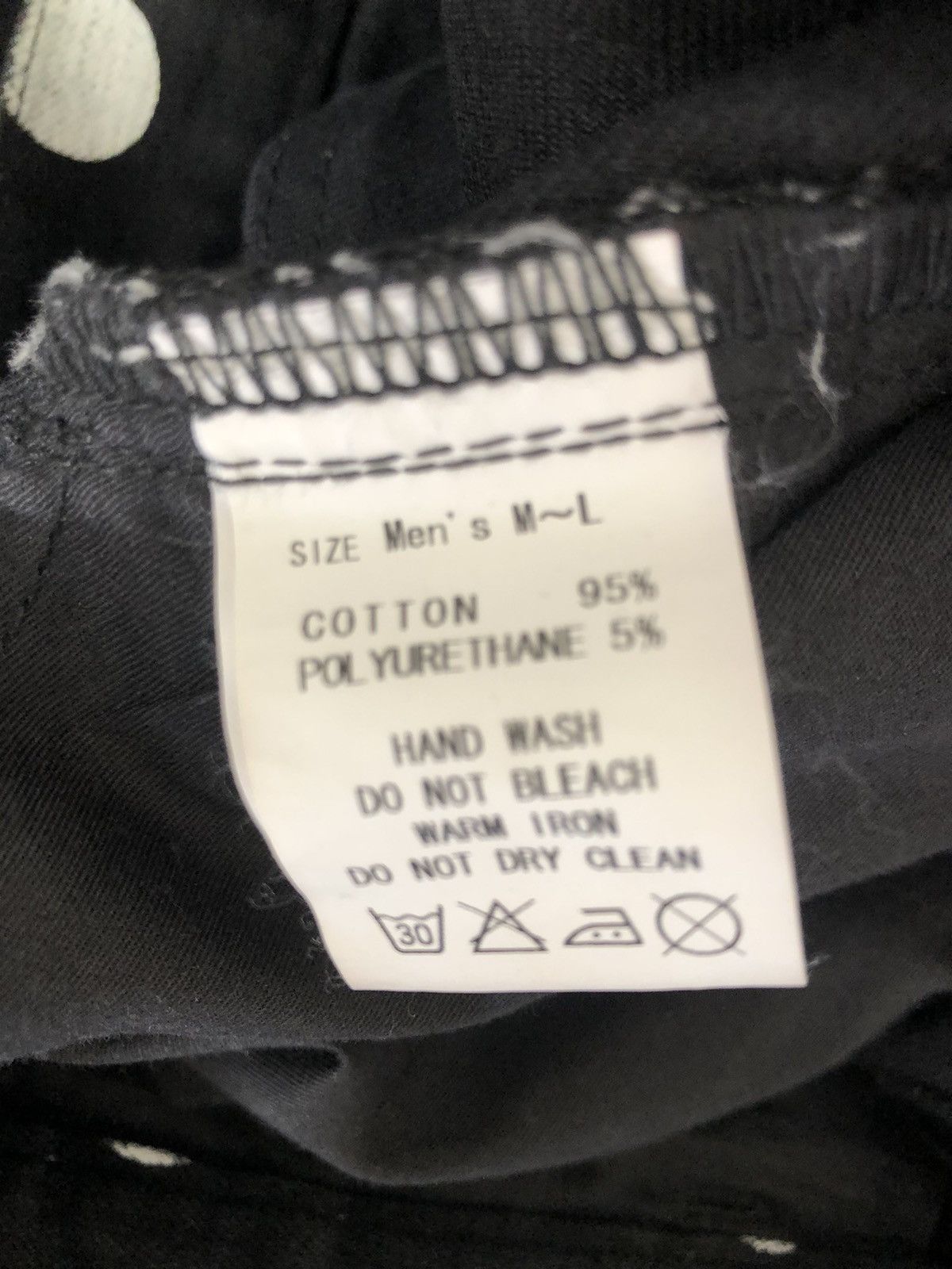 Vintage Sting Ray Made in Japan Polka Dot Black Skinny Pant Size US 31 - 24 Thumbnail