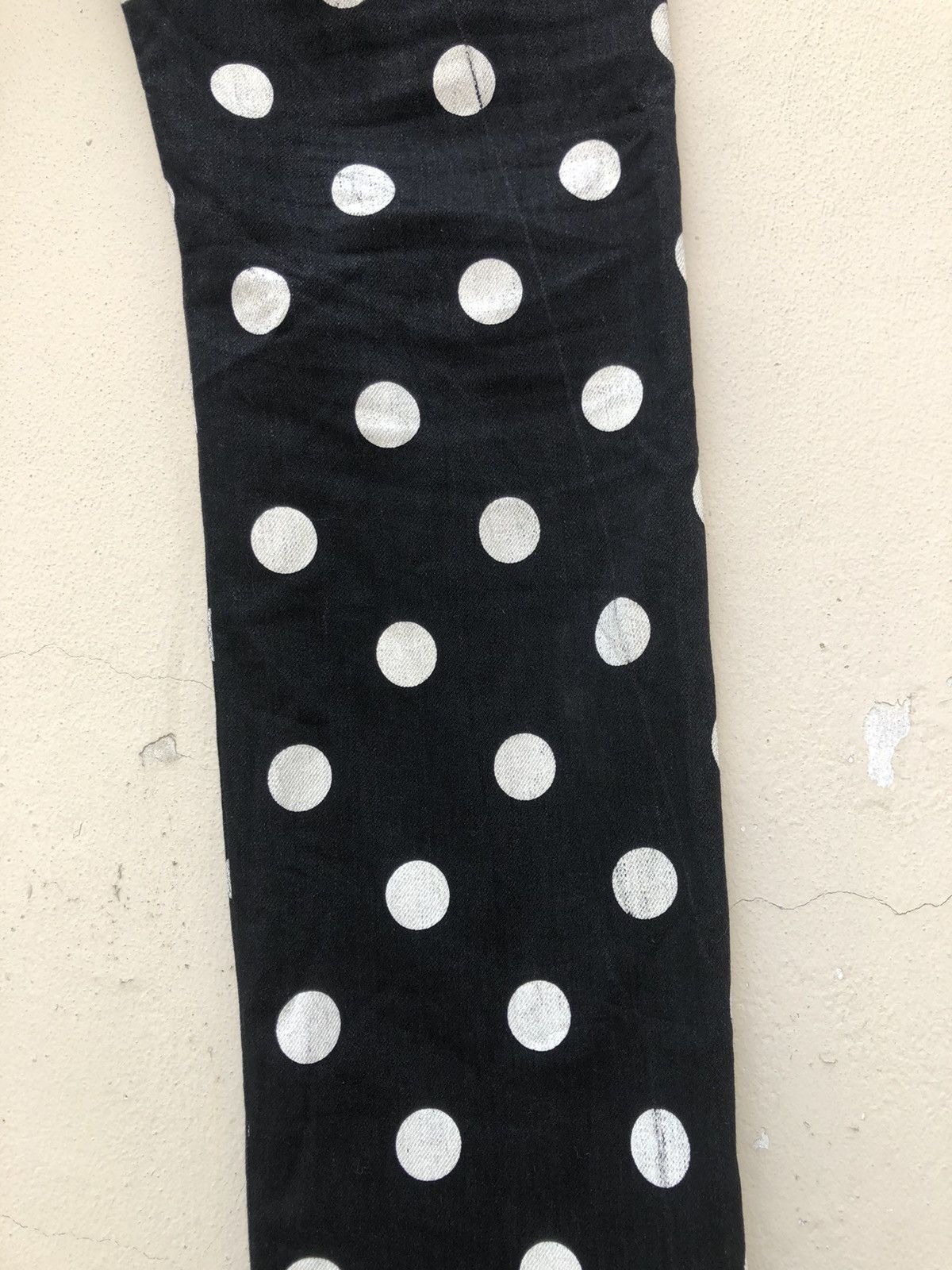 Vintage Sting Ray Made in Japan Polka Dot Black Skinny Pant Size US 31 - 21 Thumbnail