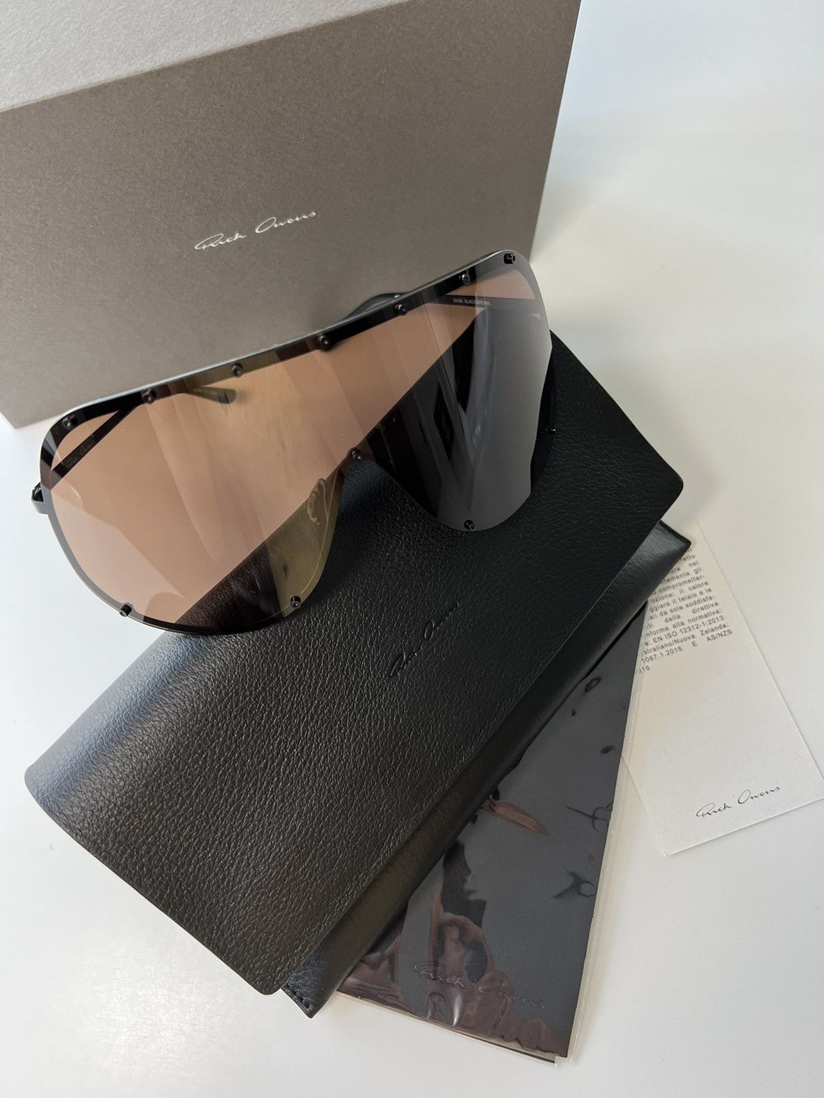 Rick Owens Rick Owens Mask Shiled Sunglasses Size ONE SIZE - 2 Thumbnail