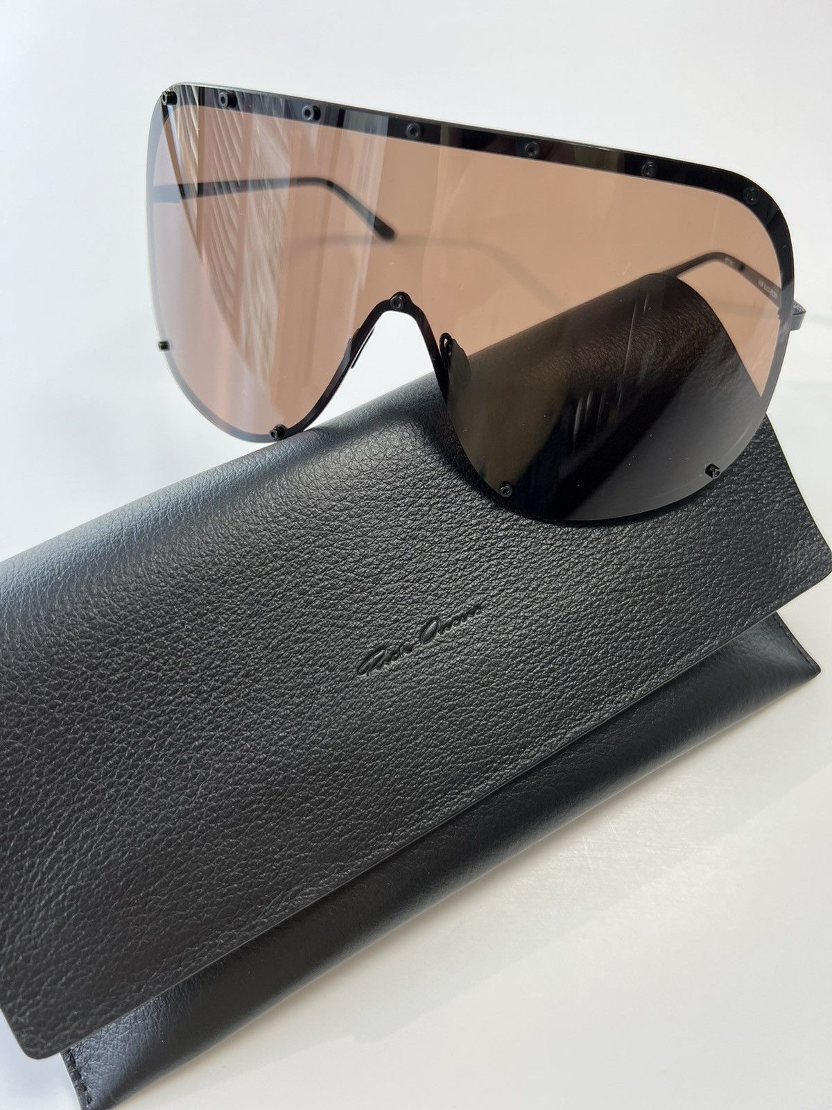 Rick Owens Rick Owens Mask Shiled Sunglasses Size ONE SIZE - 1 Thumbnail