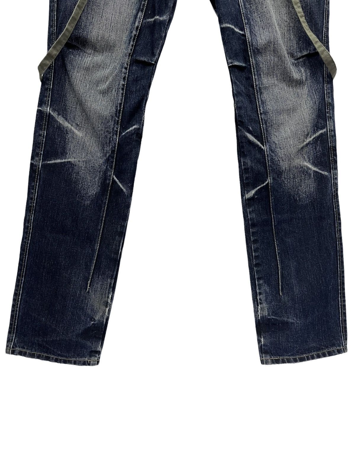 PPFM PPFM Distressed Grunge Punk Custom Bondage Suspender Size US 31 - 13 Thumbnail