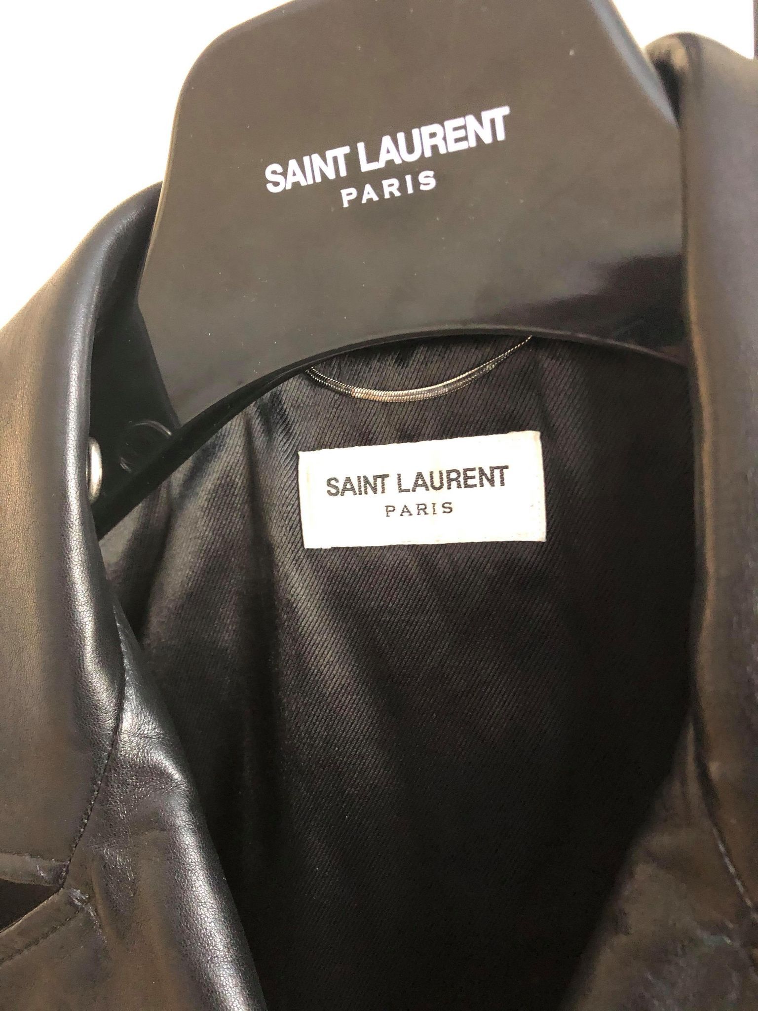 Hedi Slimane × Saint Laurent Paris Saint Laurent YSL L01 Leather jacket size 46 Size US S / EU 44-46 / 1 - 9 Thumbnail