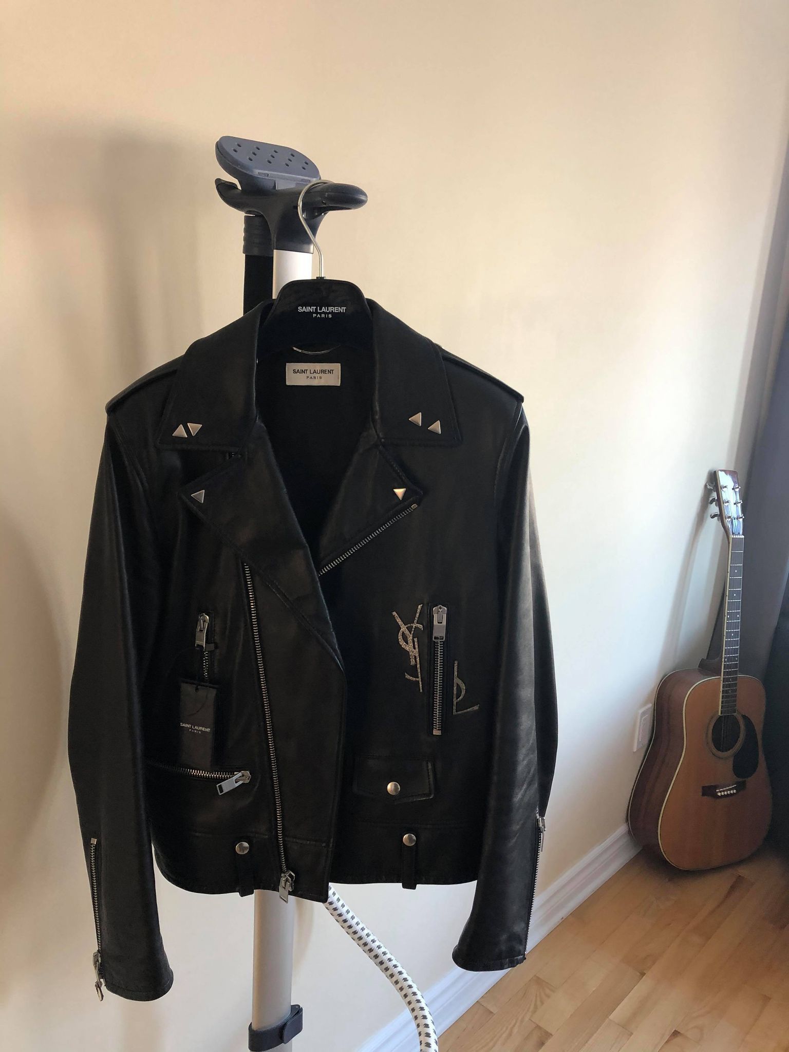 Hedi Slimane × Saint Laurent Paris Saint Laurent YSL L01 Leather jacket size 46 Size US S / EU 44-46 / 1 - 4 Thumbnail