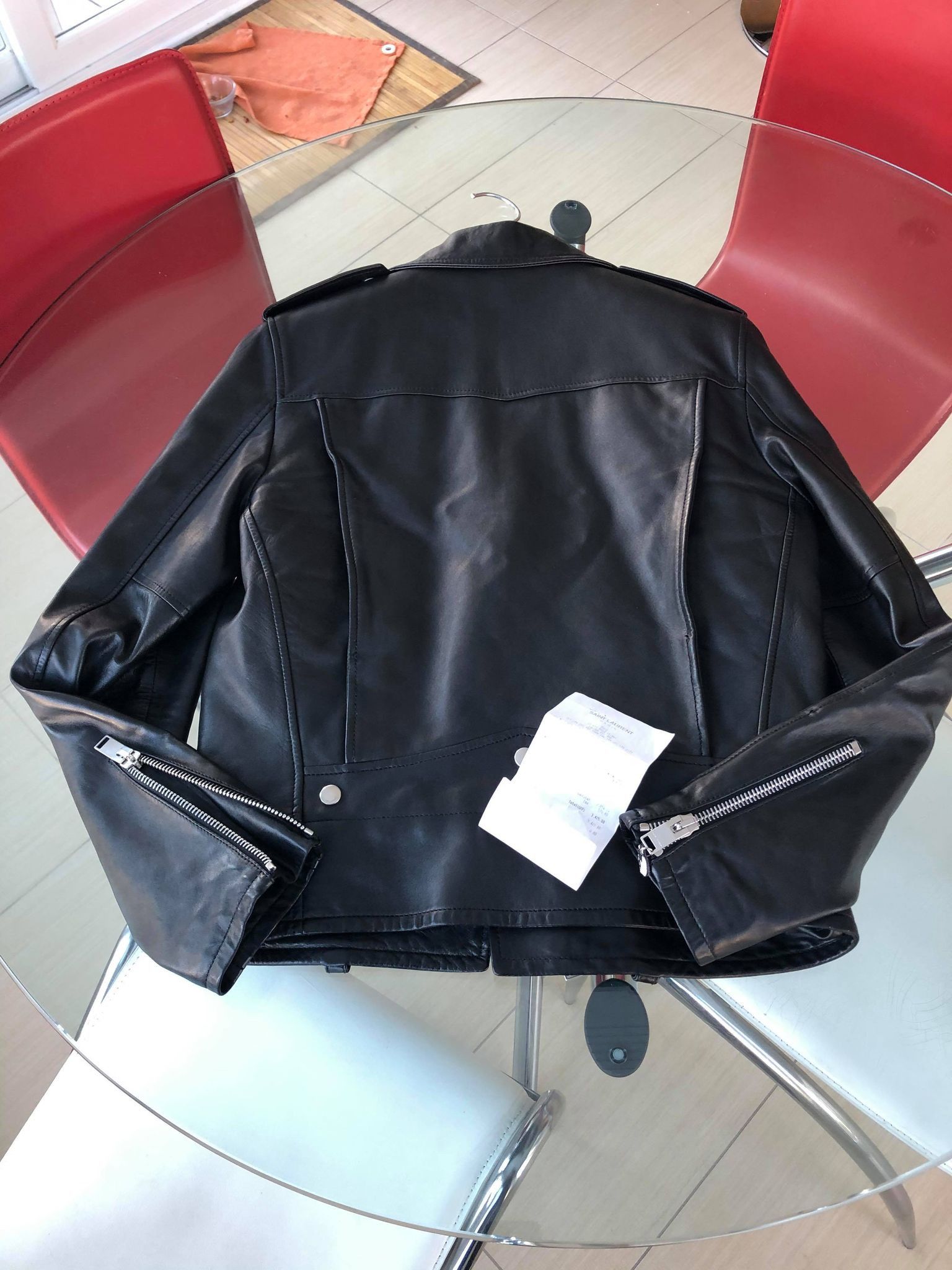 Hedi Slimane × Saint Laurent Paris Saint Laurent YSL L01 Leather jacket size 46 Size US S / EU 44-46 / 1 - 14 Thumbnail
