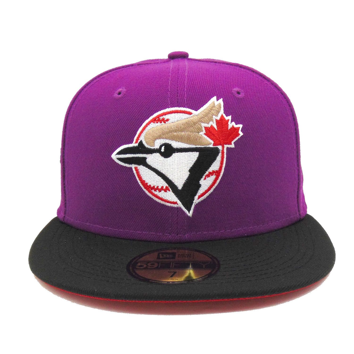MLB × New Era NBA Crossover Toronto Blue Jays 7 1/8 Purple Black Red Cool Size ONE SIZE - 9 Thumbnail