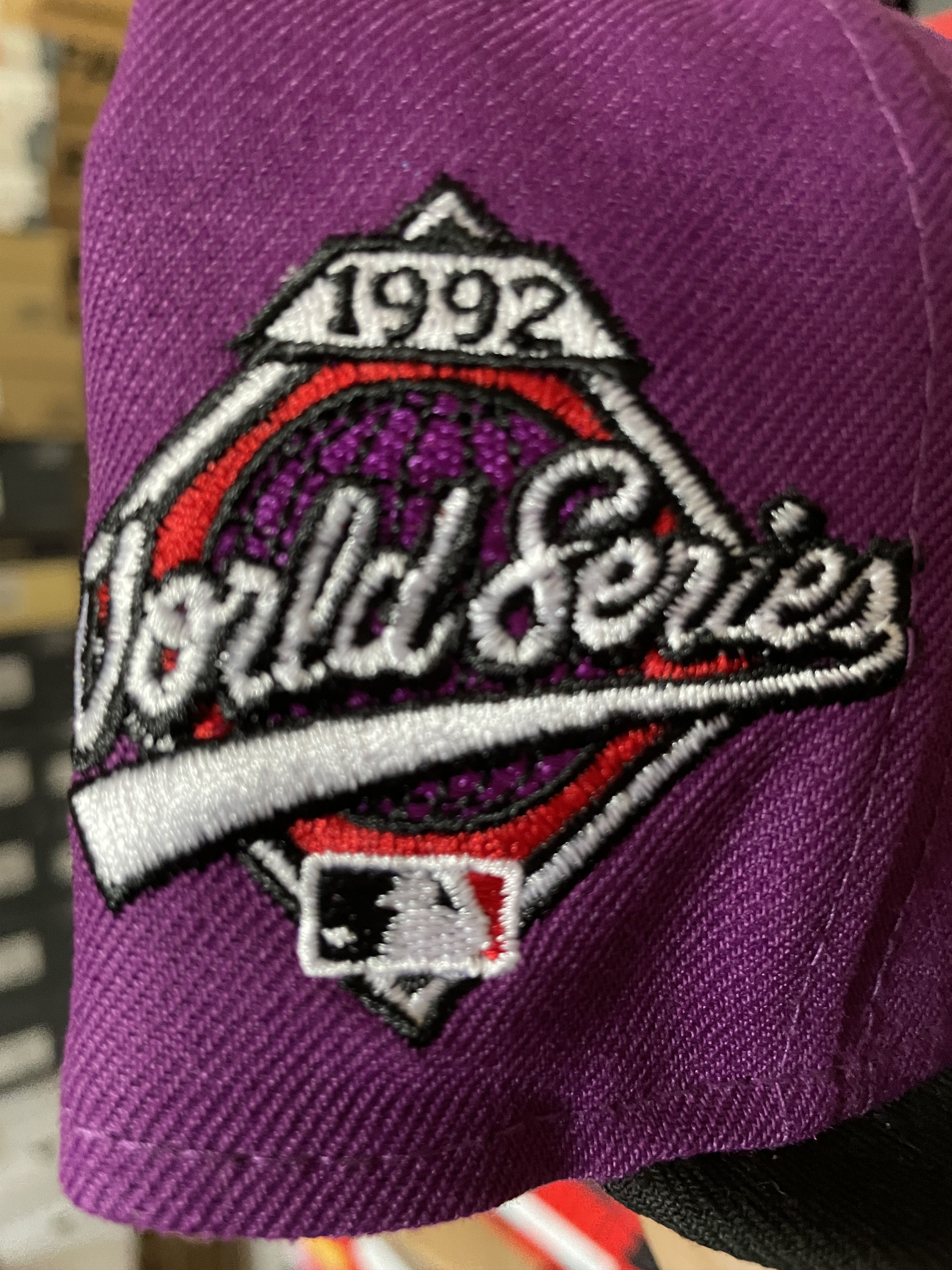 MLB × New Era NBA Crossover Toronto Blue Jays 7 1/8 Purple Black Red Cool Size ONE SIZE - 4 Thumbnail
