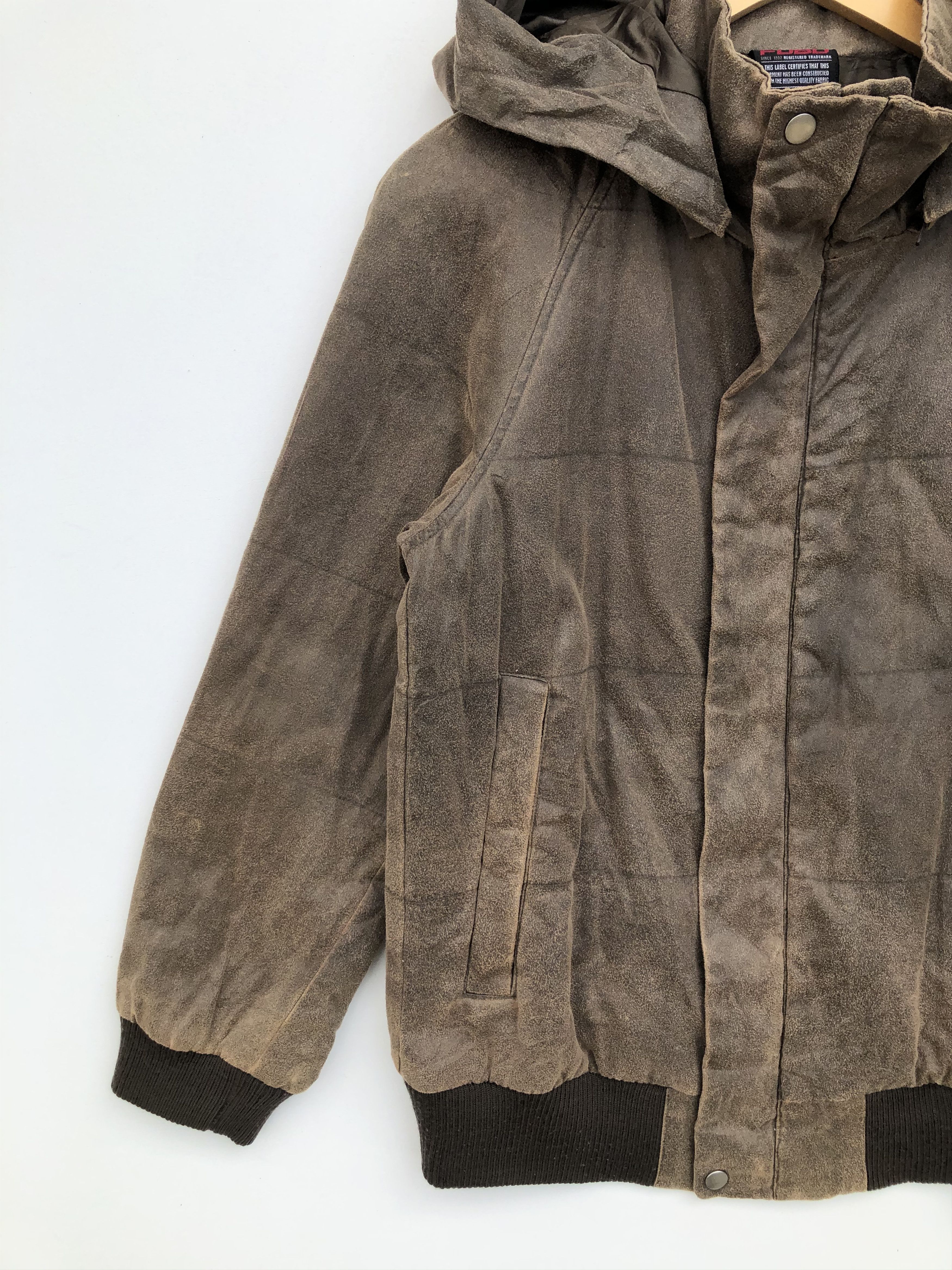 Fubu VINTAGE FUBU FAUX LEATHER HOODED JACKET Size US M / EU 48-50 / 2 - 8 Thumbnail