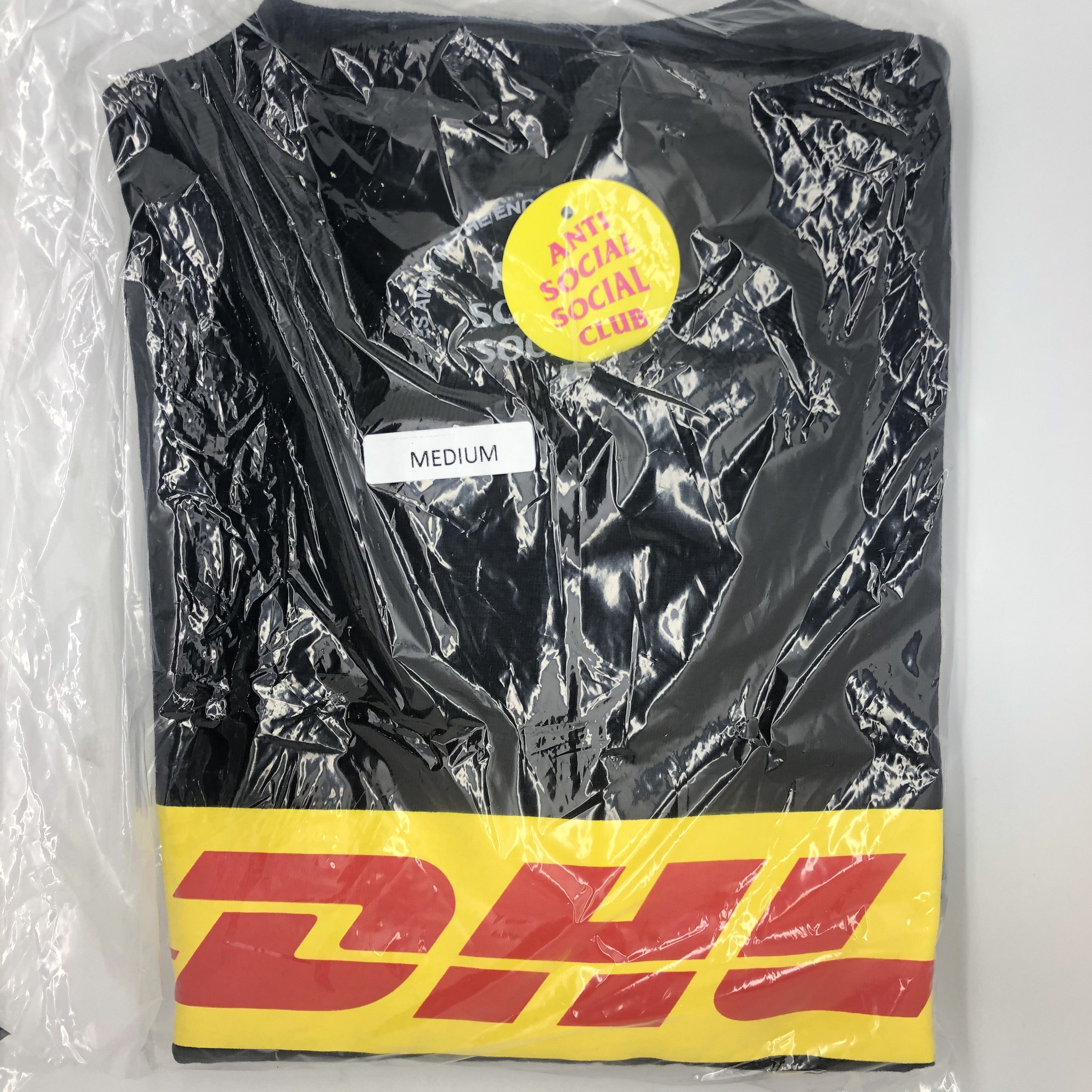 Anti Social Social Club × Other DS Red DHL X ASSC Yellow Logo Black Tee Supreme bape kith Size US M / EU 48-50 / 2 - 1 Thumbnail
