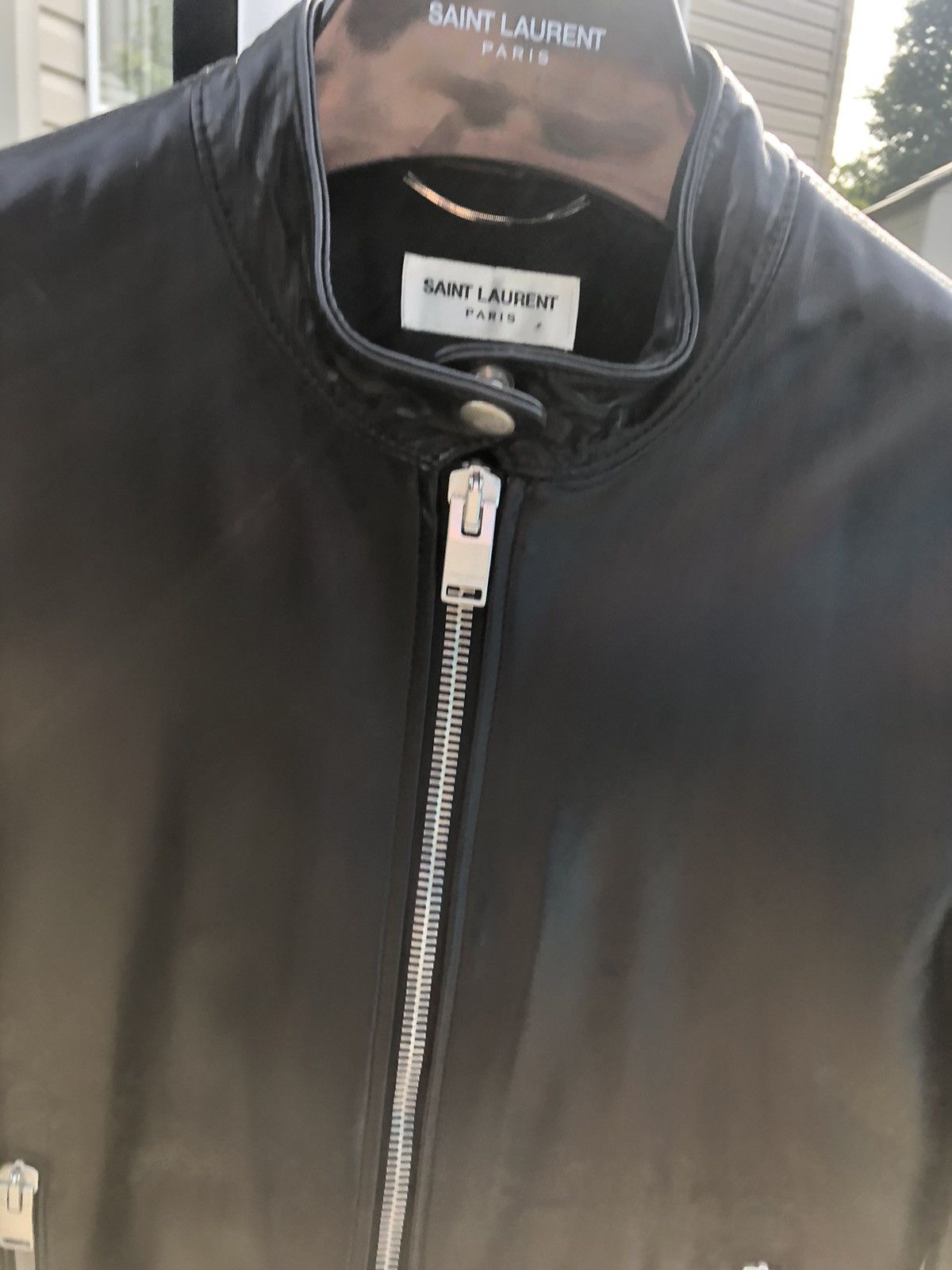Hedi Slimane × Saint Laurent Paris Saint Laurent racer cafe biker jacket leather Size US S / EU 44-46 / 1 - 9 Thumbnail