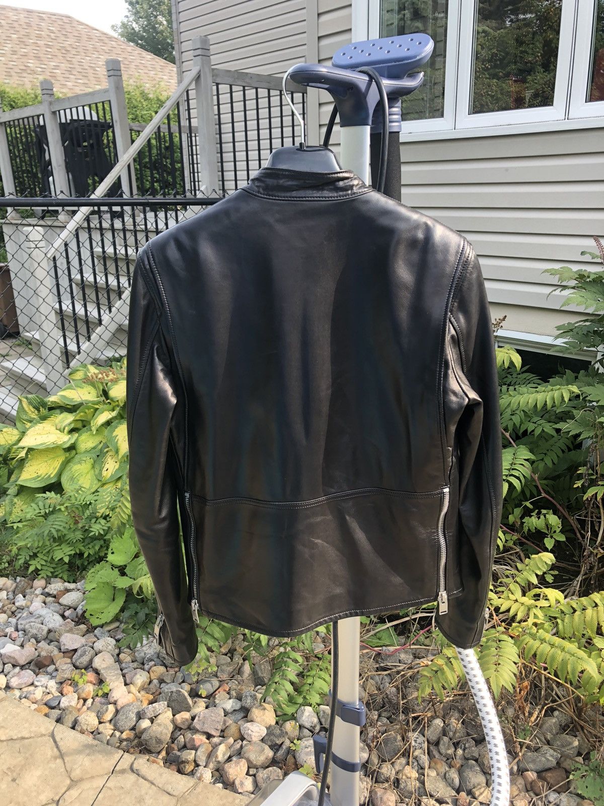 Hedi Slimane × Saint Laurent Paris Saint Laurent racer cafe biker jacket leather Size US S / EU 44-46 / 1 - 5 Thumbnail