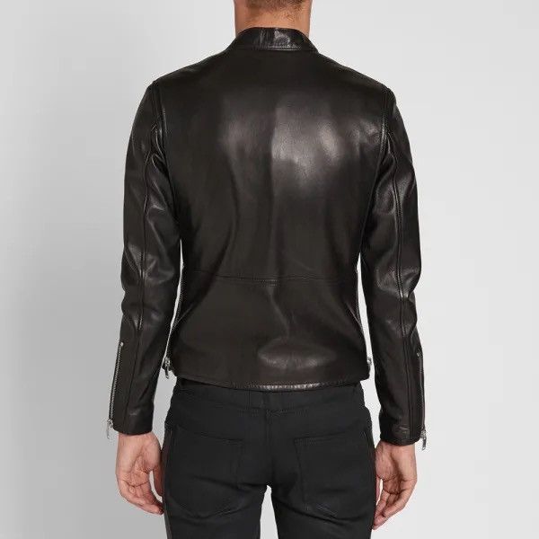 Hedi Slimane × Saint Laurent Paris Saint Laurent racer cafe biker jacket leather Size US S / EU 44-46 / 1 - 22 Thumbnail