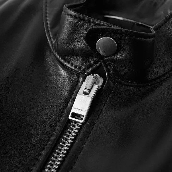 Hedi Slimane × Saint Laurent Paris Saint Laurent racer cafe biker jacket leather Size US S / EU 44-46 / 1 - 18 Thumbnail