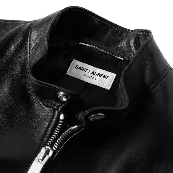 Hedi Slimane × Saint Laurent Paris Saint Laurent racer cafe biker jacket leather Size US S / EU 44-46 / 1 - 19 Thumbnail