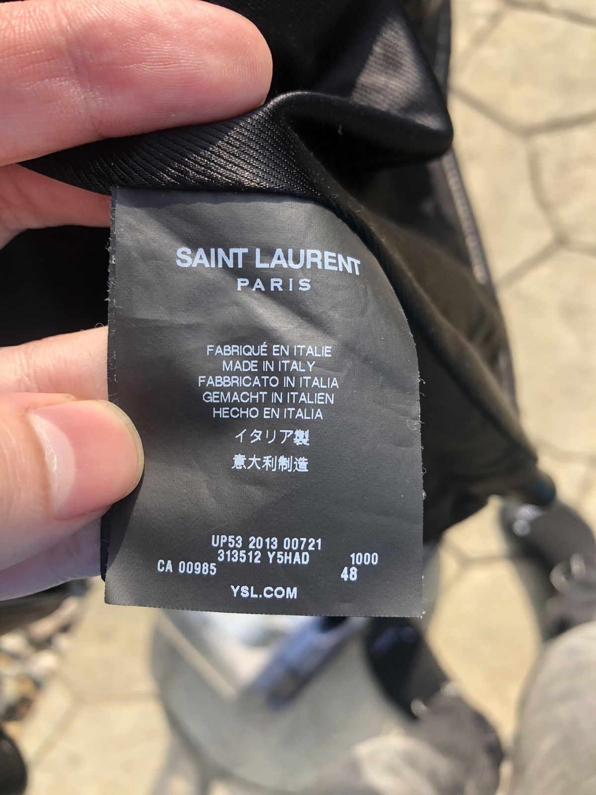 Hedi Slimane × Saint Laurent Paris Saint Laurent racer cafe biker jacket leather Size US S / EU 44-46 / 1 - 12 Thumbnail