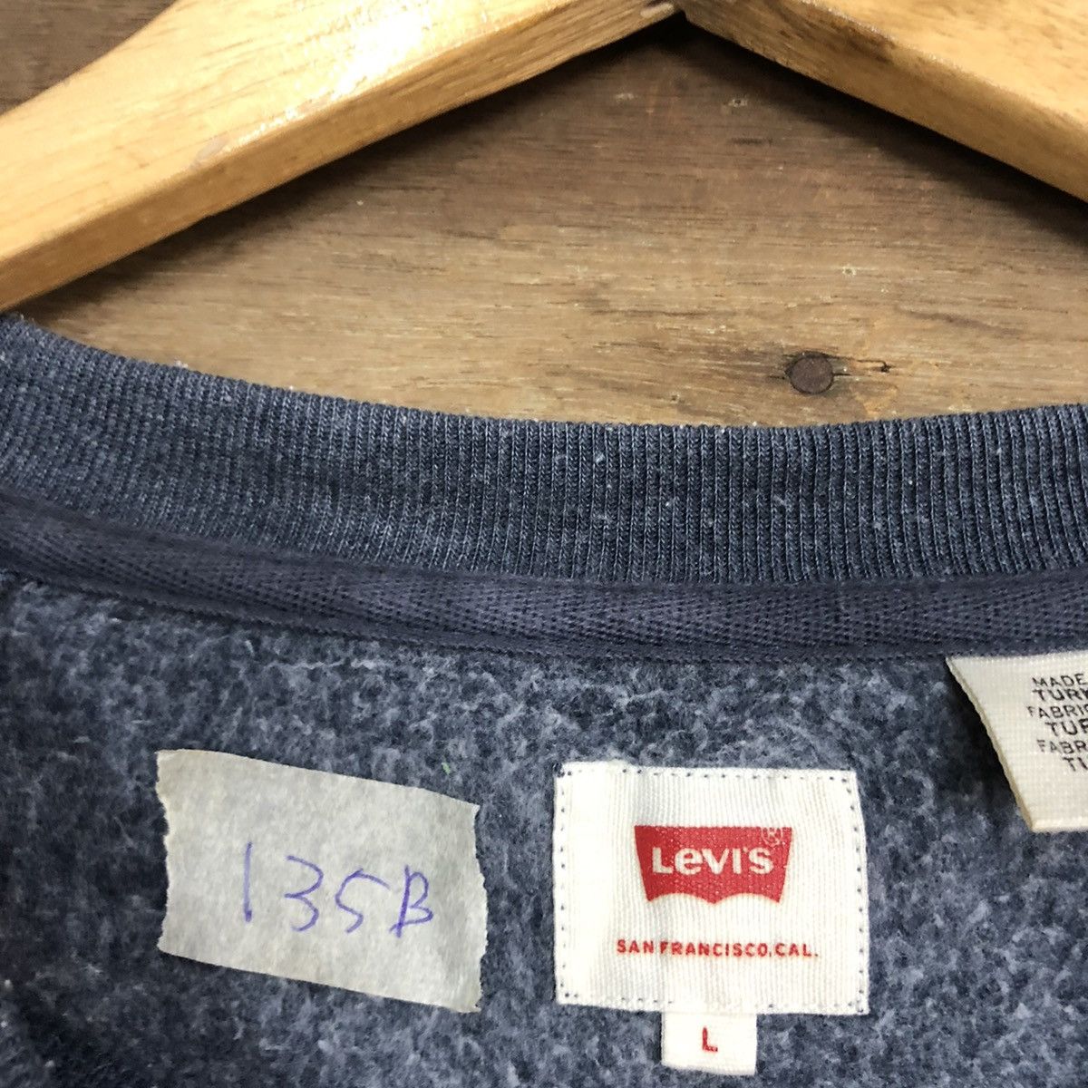 Levi's Levis Strauss vintage Blue Sweatshirt #135B Size US L / EU 52-54 / 3 - 11 Thumbnail