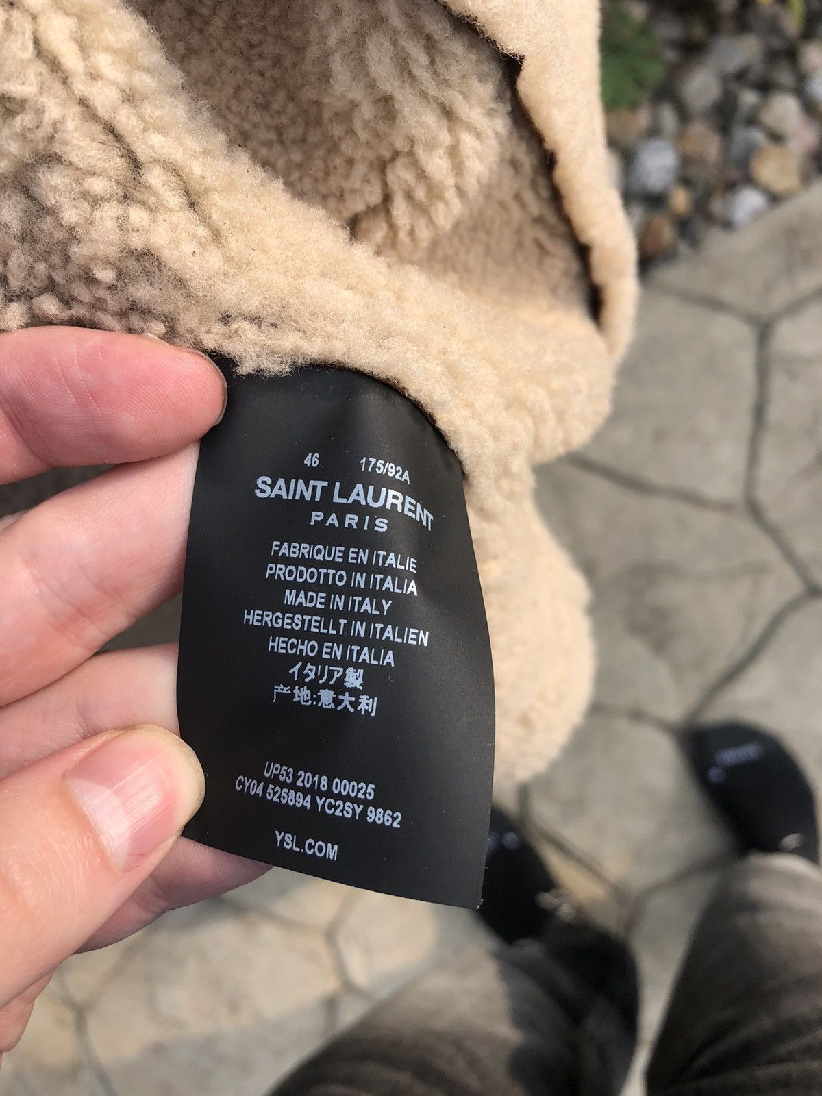 Hedi Slimane × Saint Laurent Paris Saint Laurent Brand new shearling leather jacket Size US S / EU 44-46 / 1 - 17 Thumbnail
