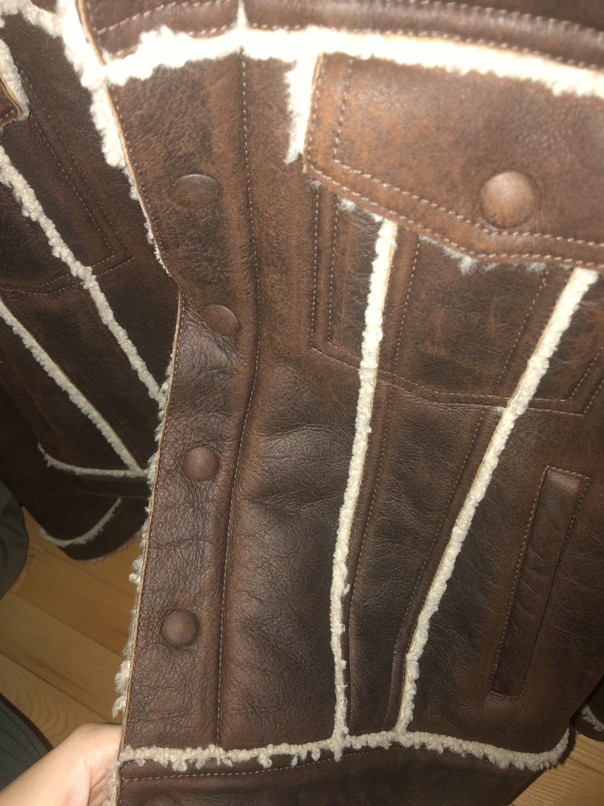 Hedi Slimane × Saint Laurent Paris Saint Laurent Brand new shearling leather jacket Size US S / EU 44-46 / 1 - 10 Thumbnail