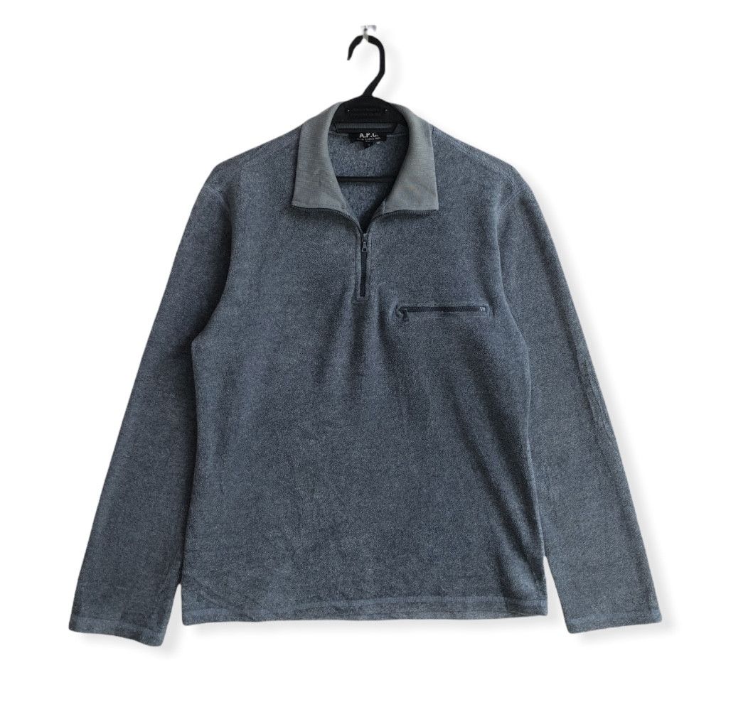 A.P.C. RARE🔥VINTAGE A.P.C. FLEECE RAYON BLEND PULLOVER Size US M / EU 48-50 / 2 - 1 Thumbnail