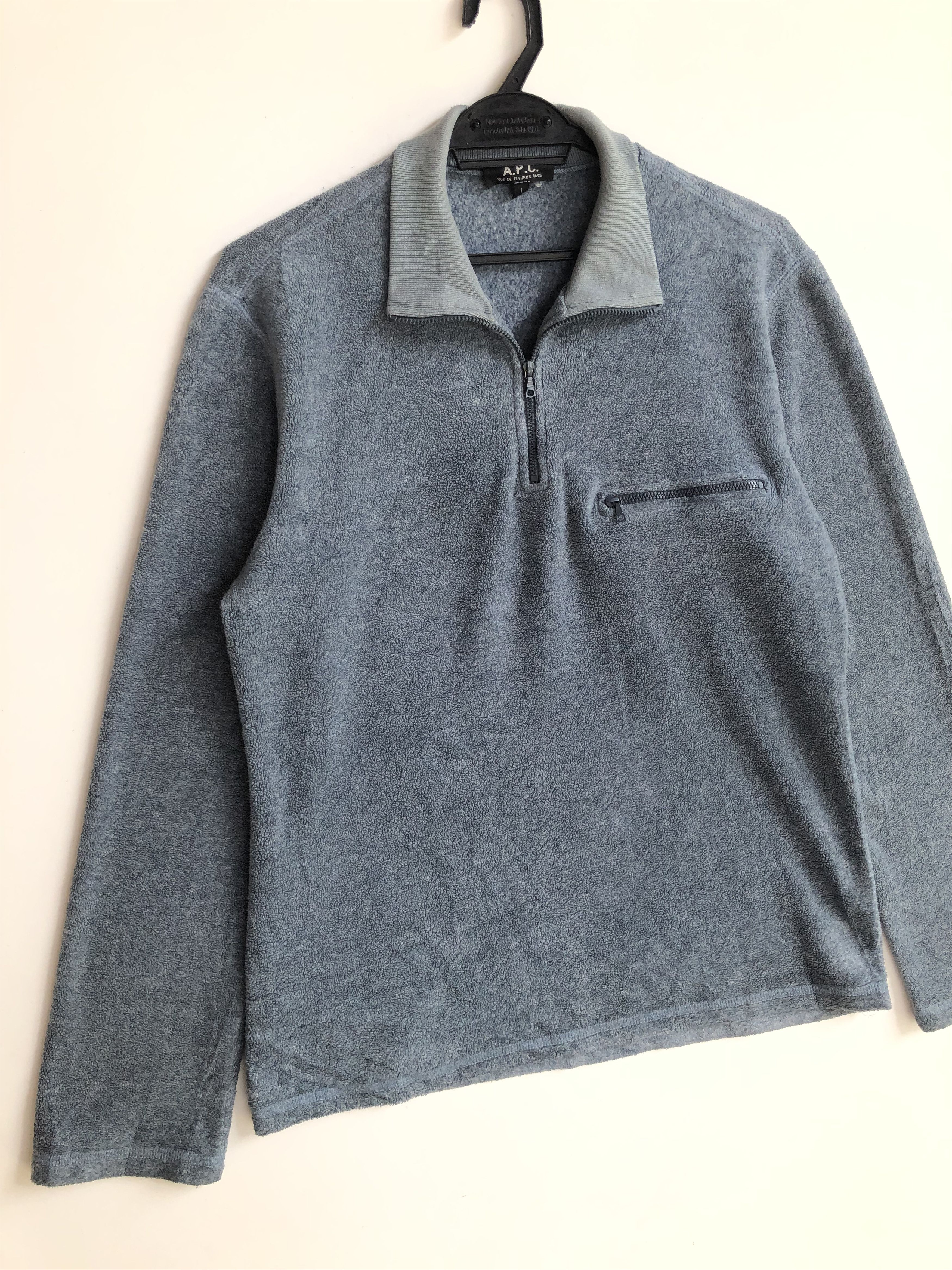 A.P.C. RARE🔥VINTAGE A.P.C. FLEECE RAYON BLEND PULLOVER Size US M / EU 48-50 / 2 - 3 Thumbnail