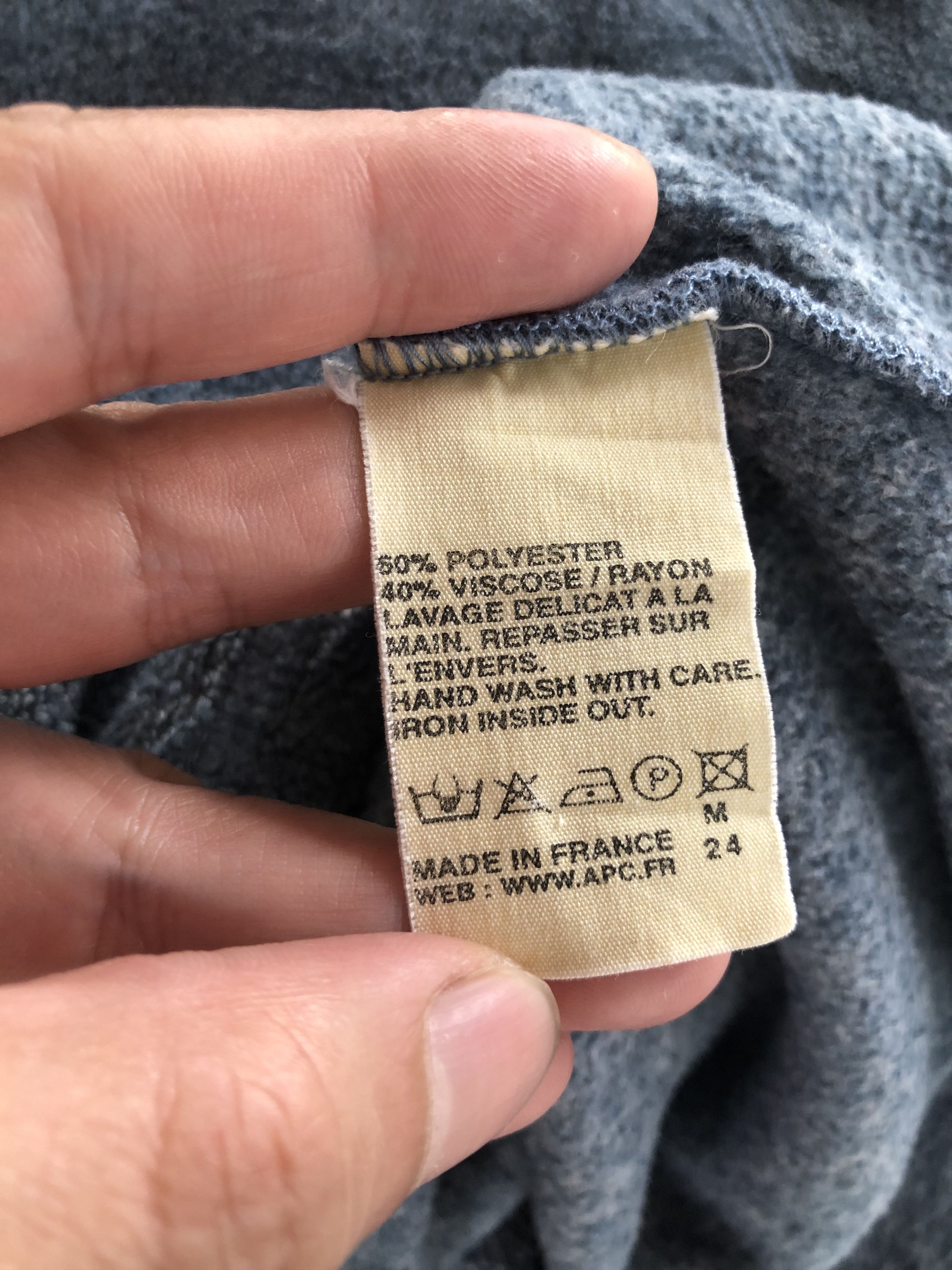 A.P.C. RARE🔥VINTAGE A.P.C. FLEECE RAYON BLEND PULLOVER Size US M / EU 48-50 / 2 - 5 Thumbnail