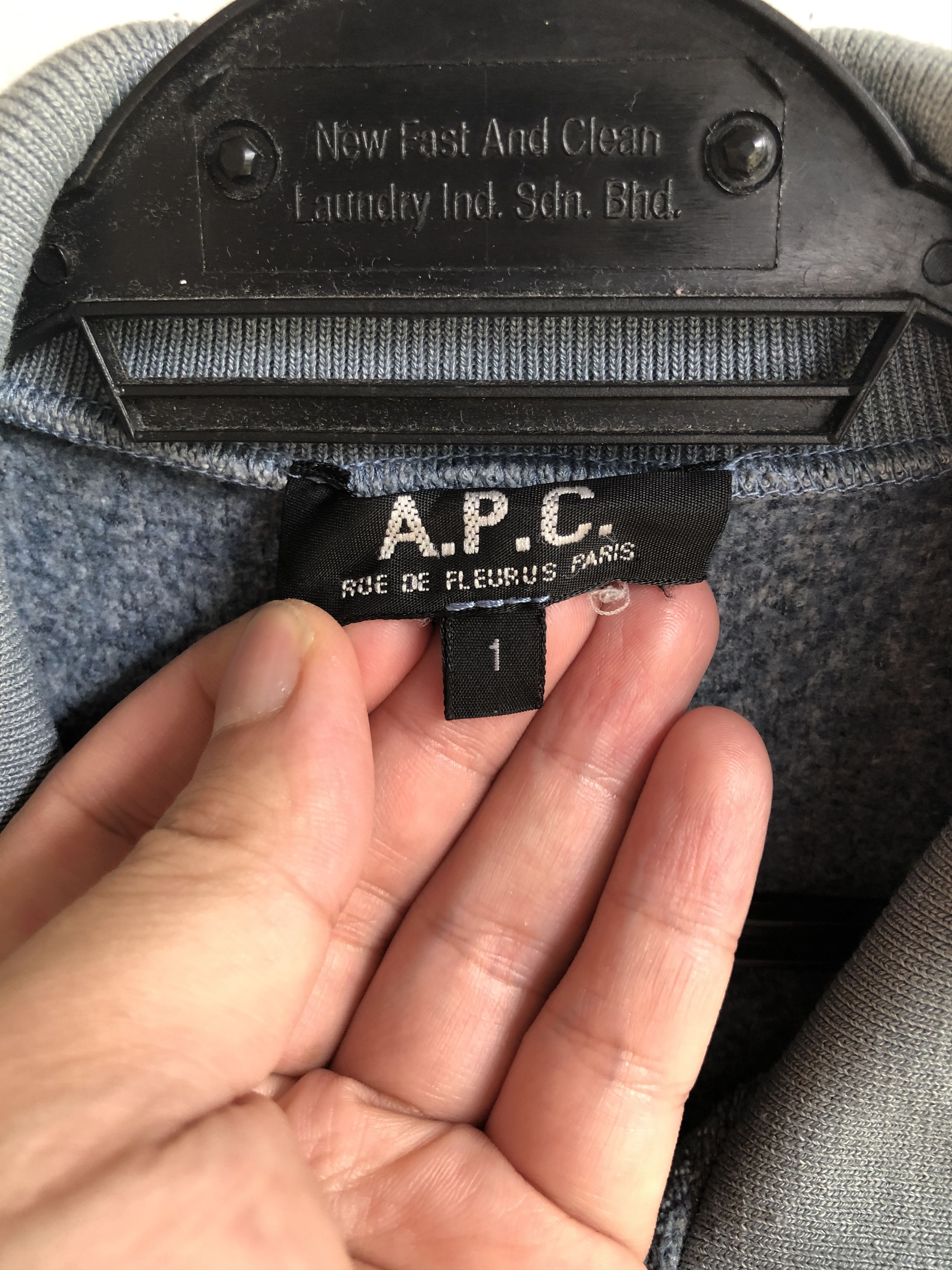 A.P.C. RARE🔥VINTAGE A.P.C. FLEECE RAYON BLEND PULLOVER Size US M / EU 48-50 / 2 - 4 Thumbnail