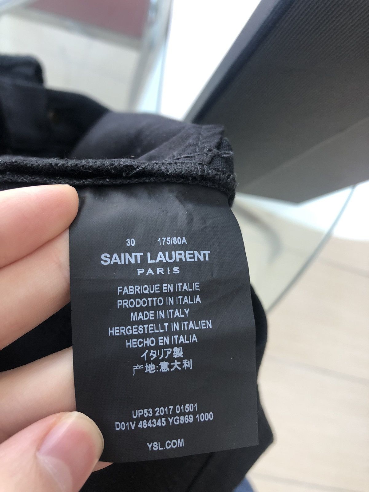 Saint Laurent Paris Saint Laurent Black D02 size 30 Size US 30 / EU 46 - 11 Thumbnail