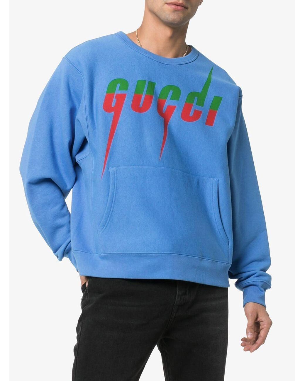 Gucci Gucci blade blue sweater shirt Small Size US S / EU 44-46 / 1 - 8 Thumbnail