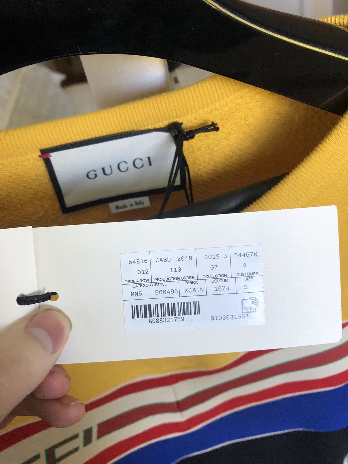 Gucci Gucci Colorblock striped monogram logo GG sweater Size US S / EU 44-46 / 1 - 6 Thumbnail