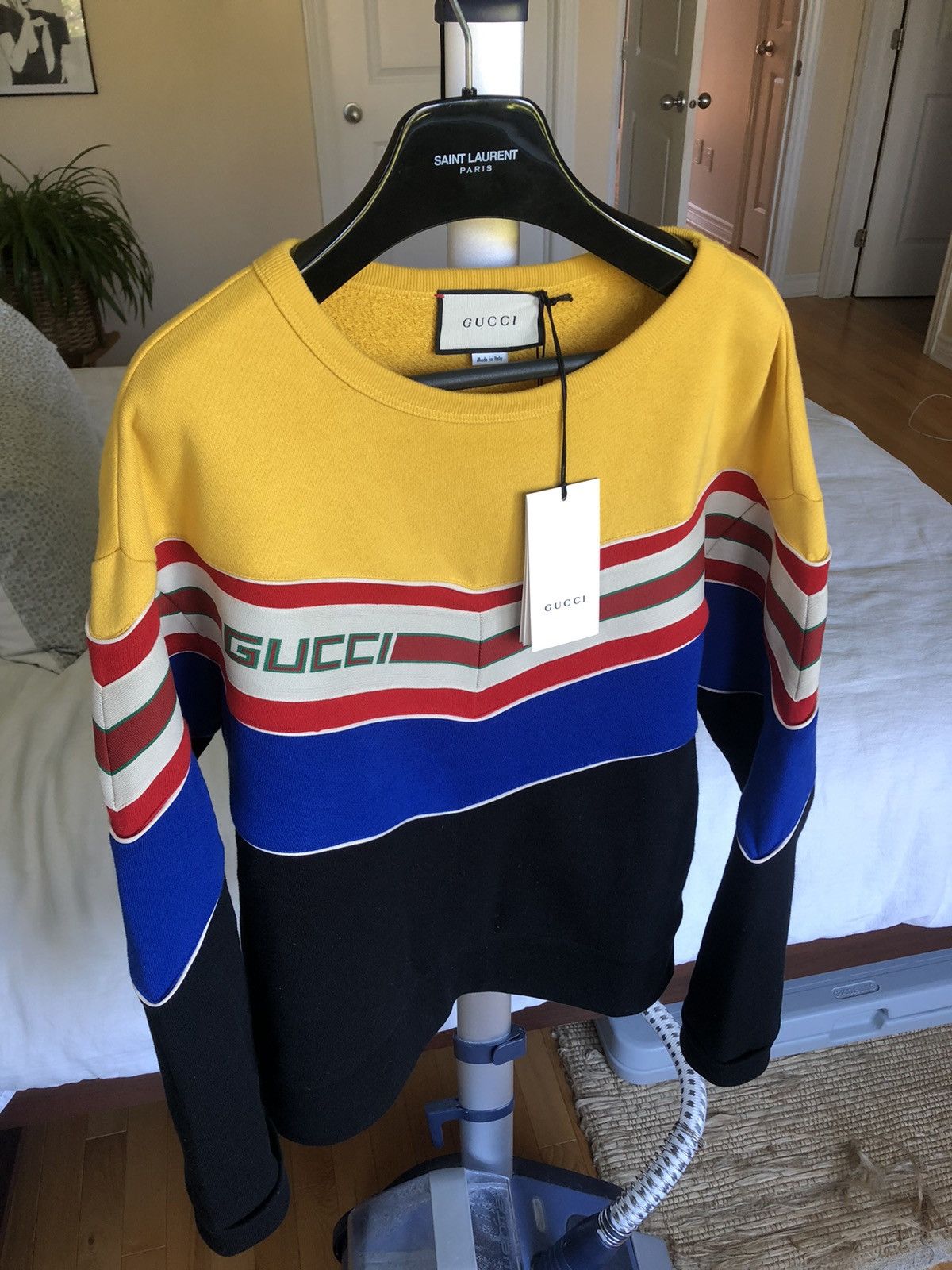Gucci Gucci Colorblock striped monogram logo GG sweater Size US S / EU 44-46 / 1 - 2 Thumbnail