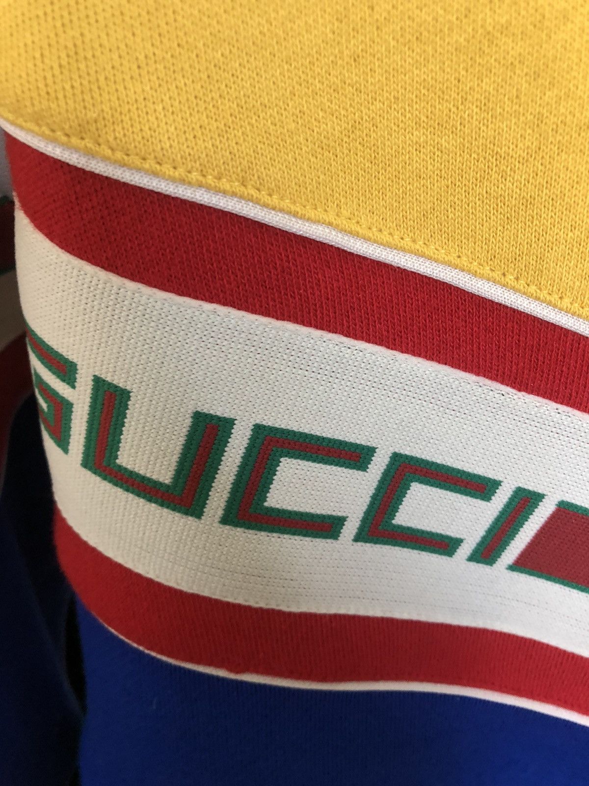 Gucci Gucci Colorblock striped monogram logo GG sweater Size US S / EU 44-46 / 1 - 4 Thumbnail