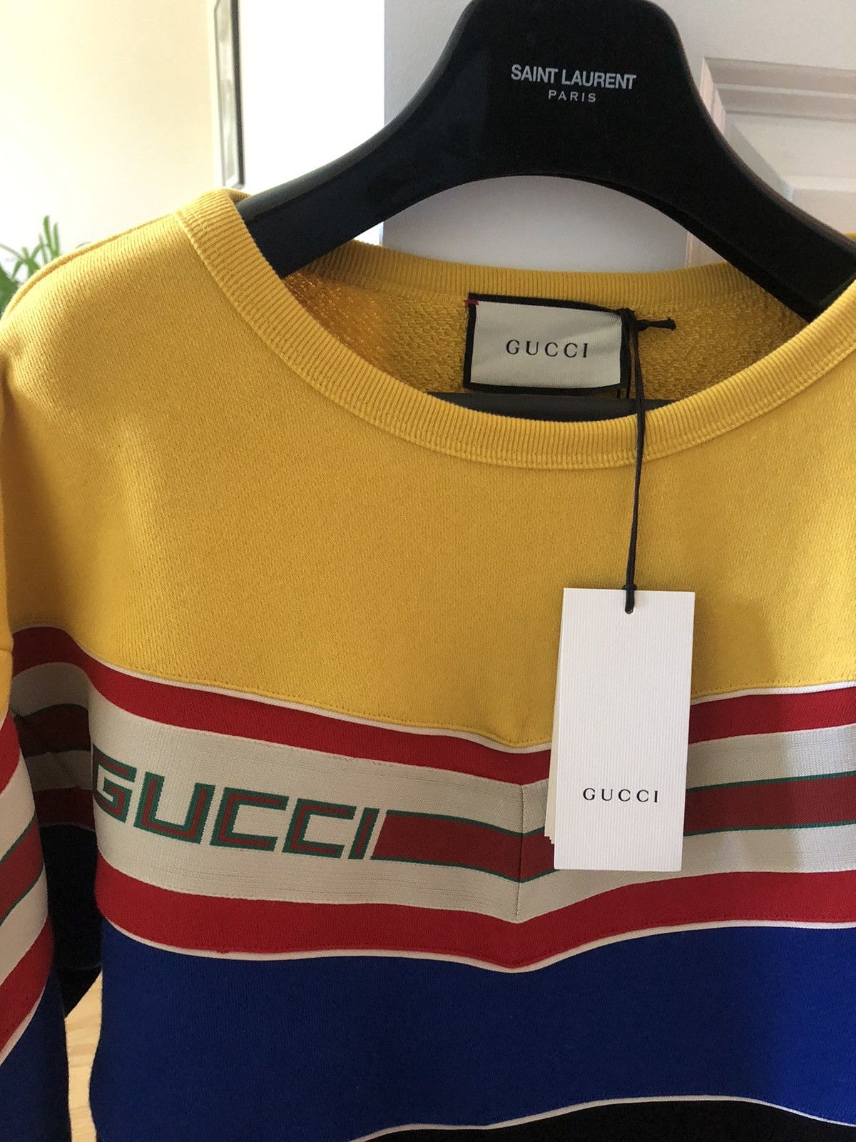Gucci Gucci Colorblock striped monogram logo GG sweater Size US S / EU 44-46 / 1 - 10 Thumbnail