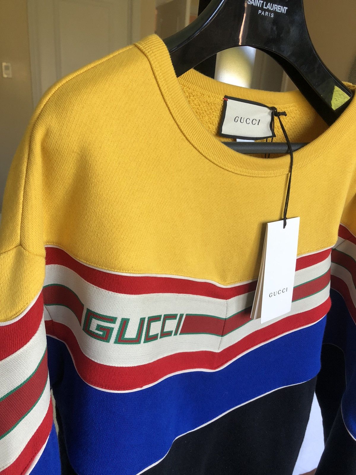 Gucci Gucci Colorblock striped monogram logo GG sweater Size US S / EU 44-46 / 1 - 3 Thumbnail