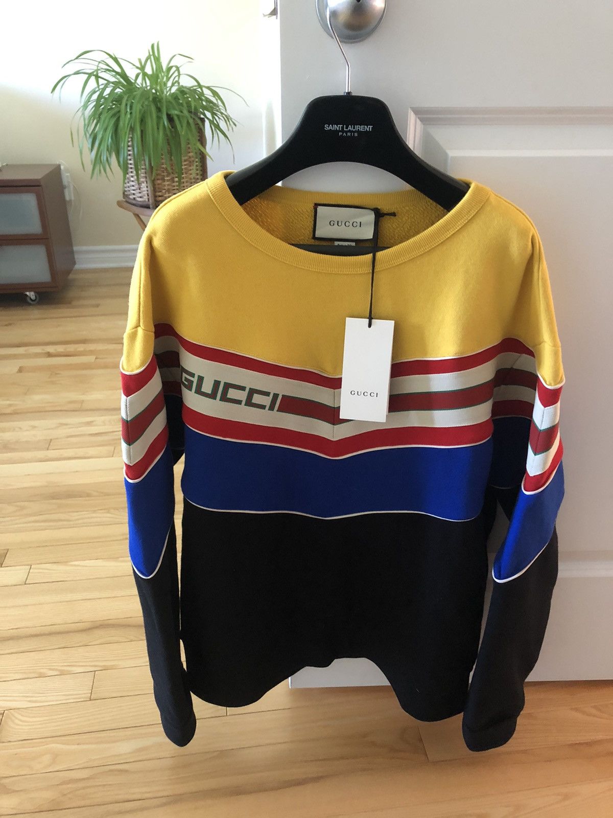Gucci Gucci Colorblock striped monogram logo GG sweater Size US S / EU 44-46 / 1 - 9 Thumbnail